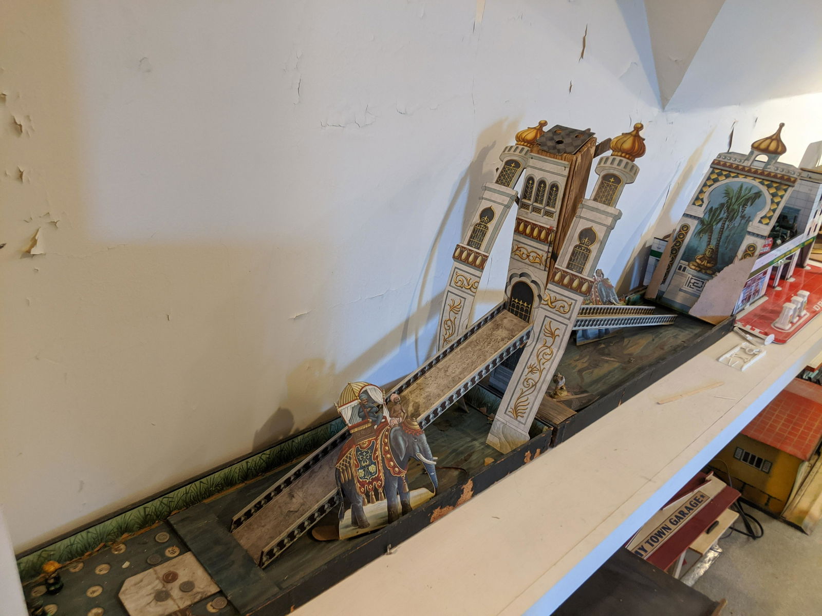 c1900 French Arabian Theme Cardboard Marble Shooting (1 of 10)