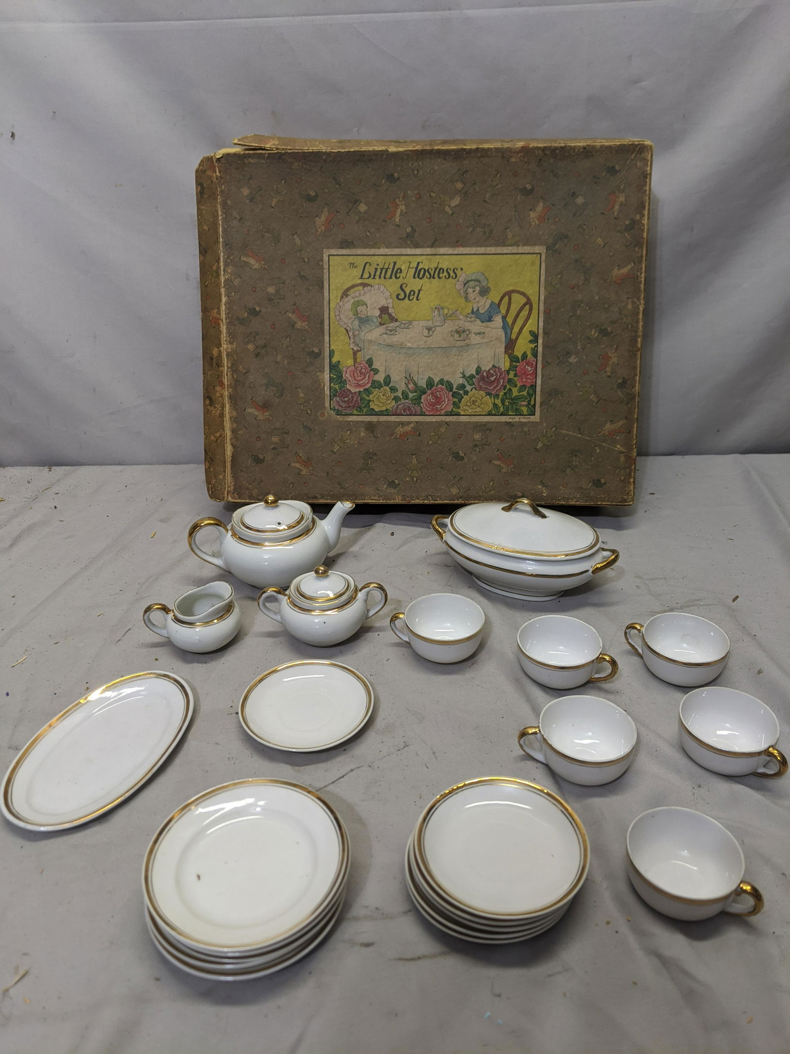 1930s Made in Japan Little Hostess Tea Set (1 of 9)