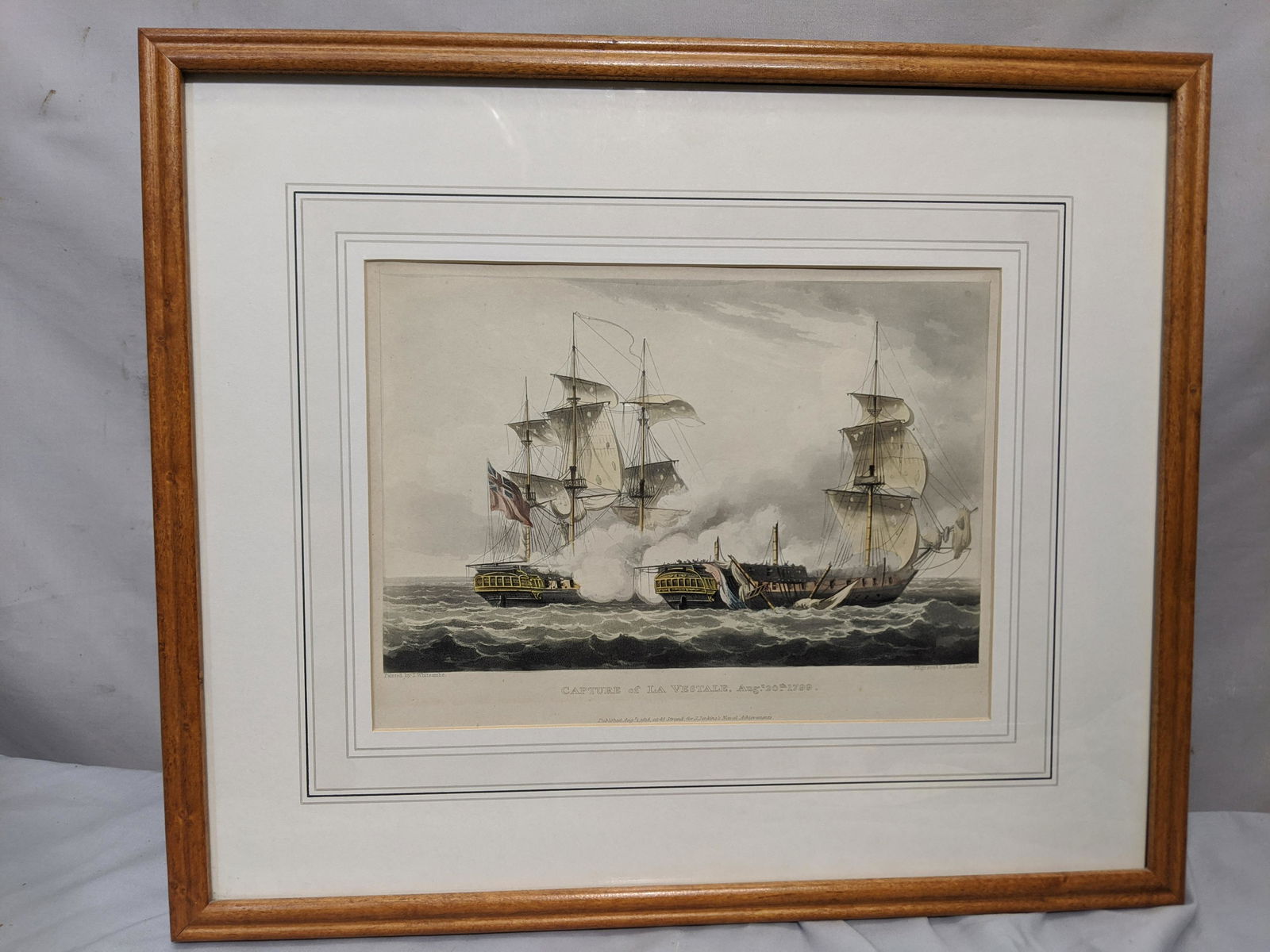 1799 Capture of La Vestale Engraving by Sutherland (1 of 13)