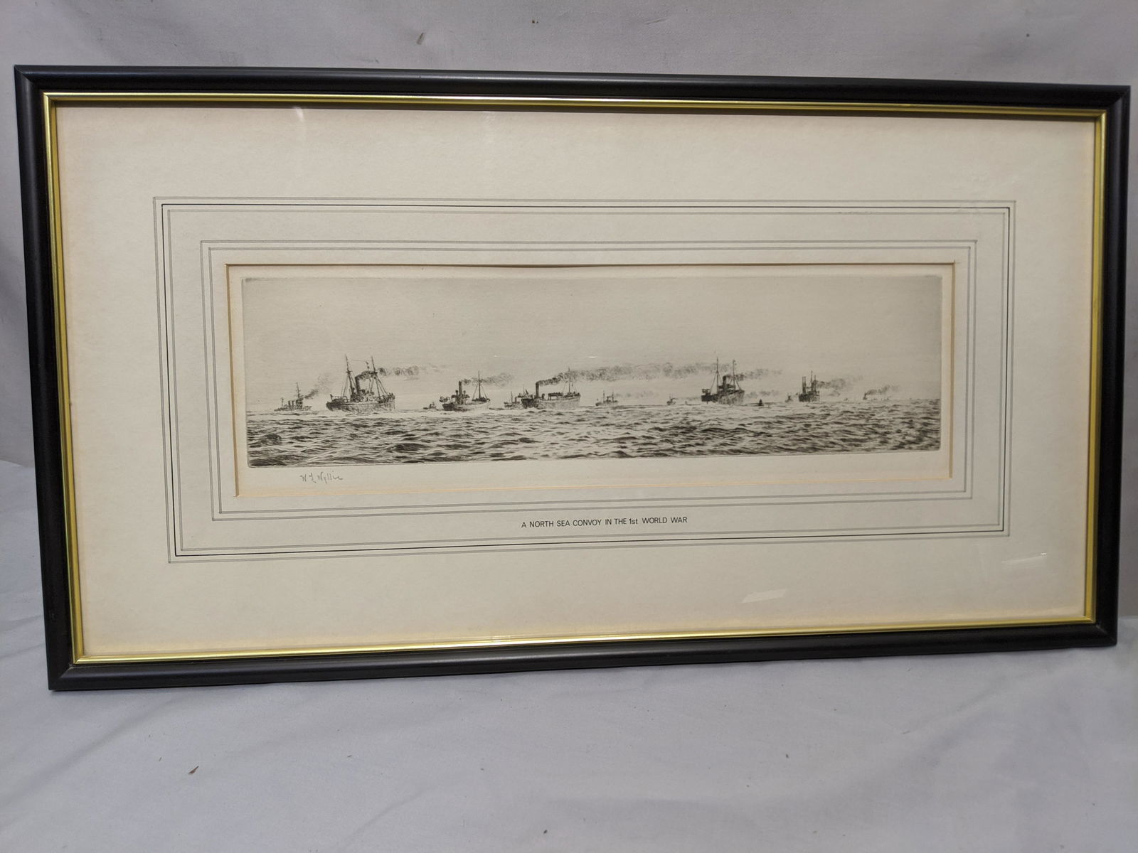 William Lionel Wyllie North Sea Convoy WWI Drypoint (1 of 10)