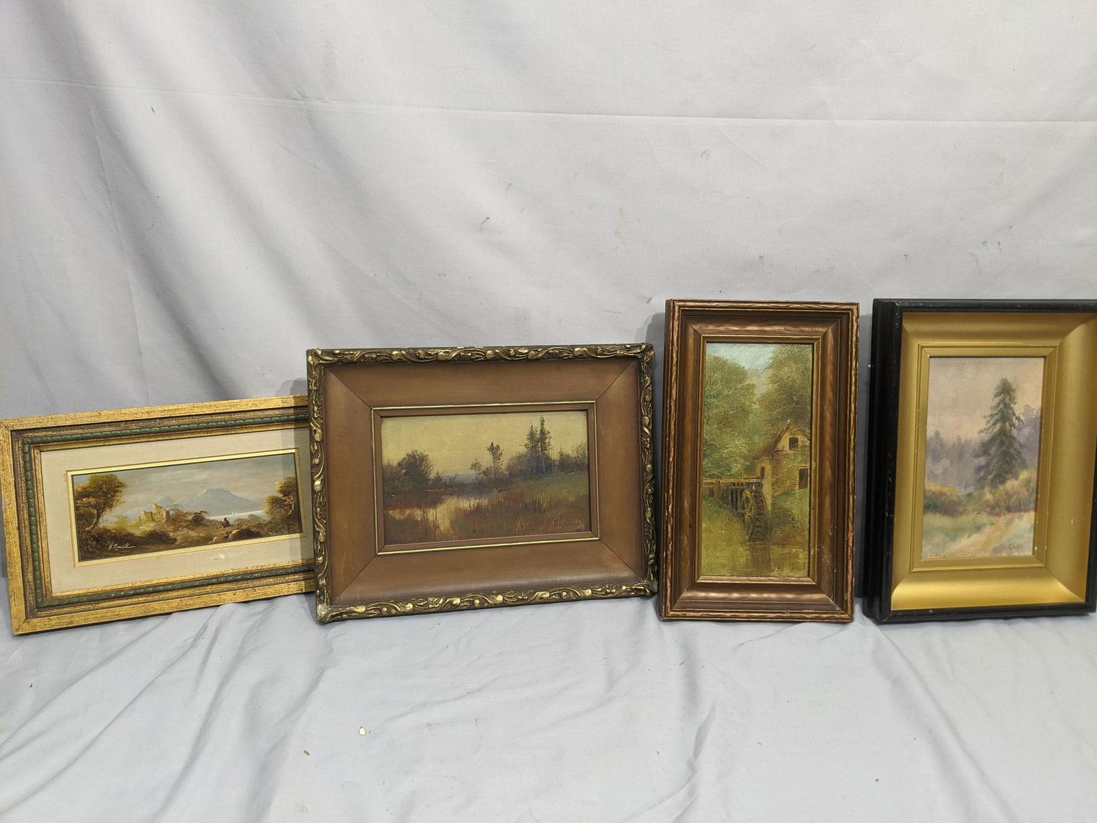 Lot 4 Antique Signed Oil & Watercolor Landscape (1 of 13)