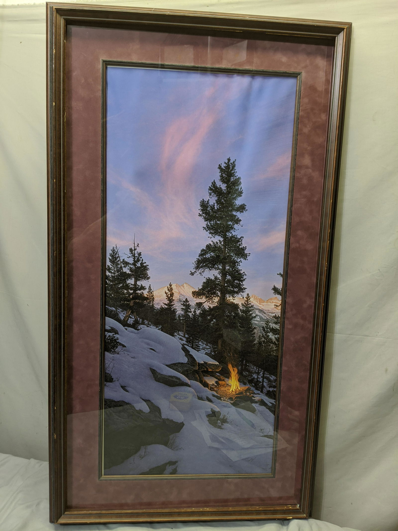 1993 Stephen Lyman Winter Campfire 5123/8000 Print (1 of 11)