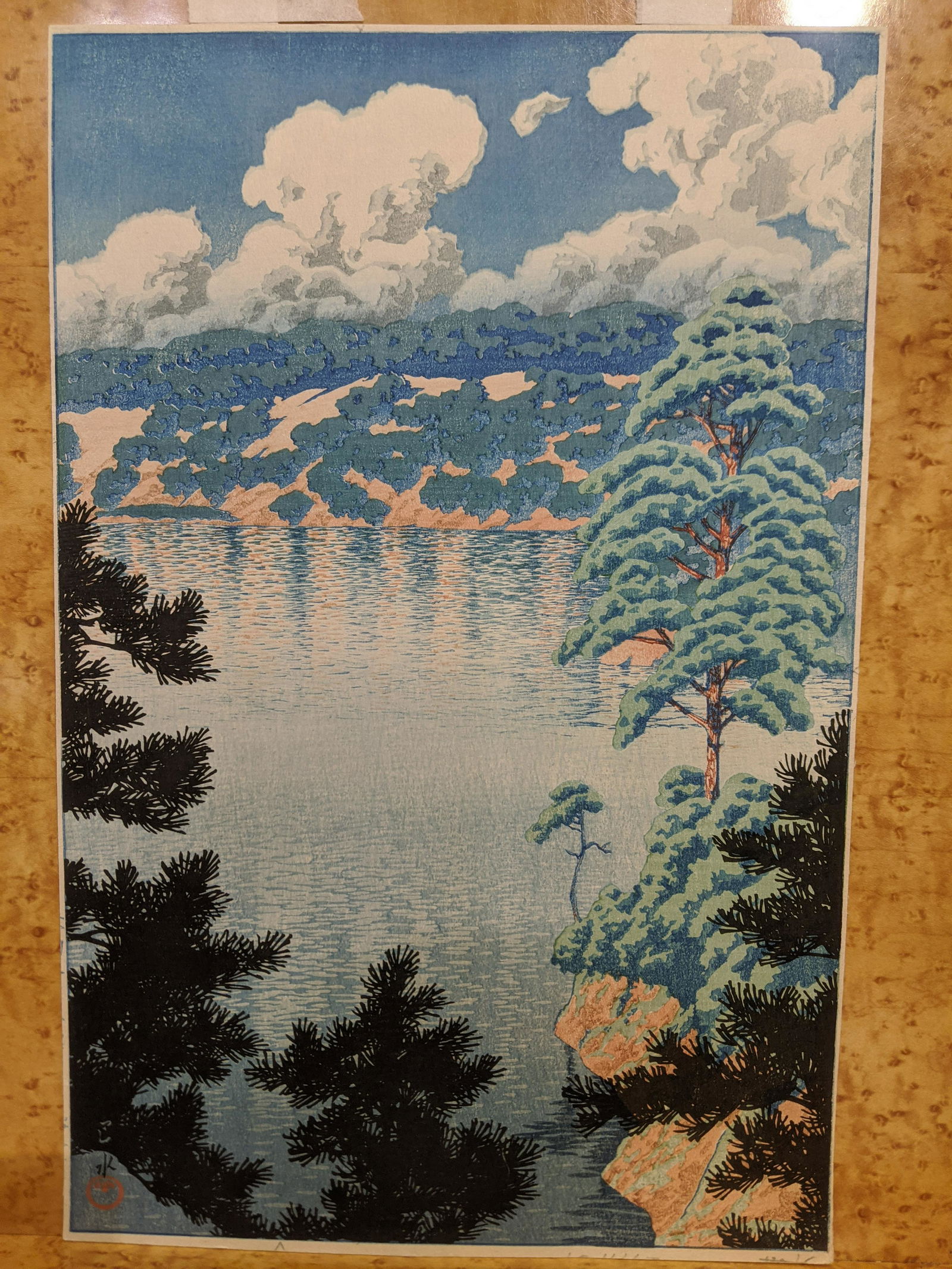 Hasui Kawase Japanese Woodblock Print Karasu Marsh (1 of 8)