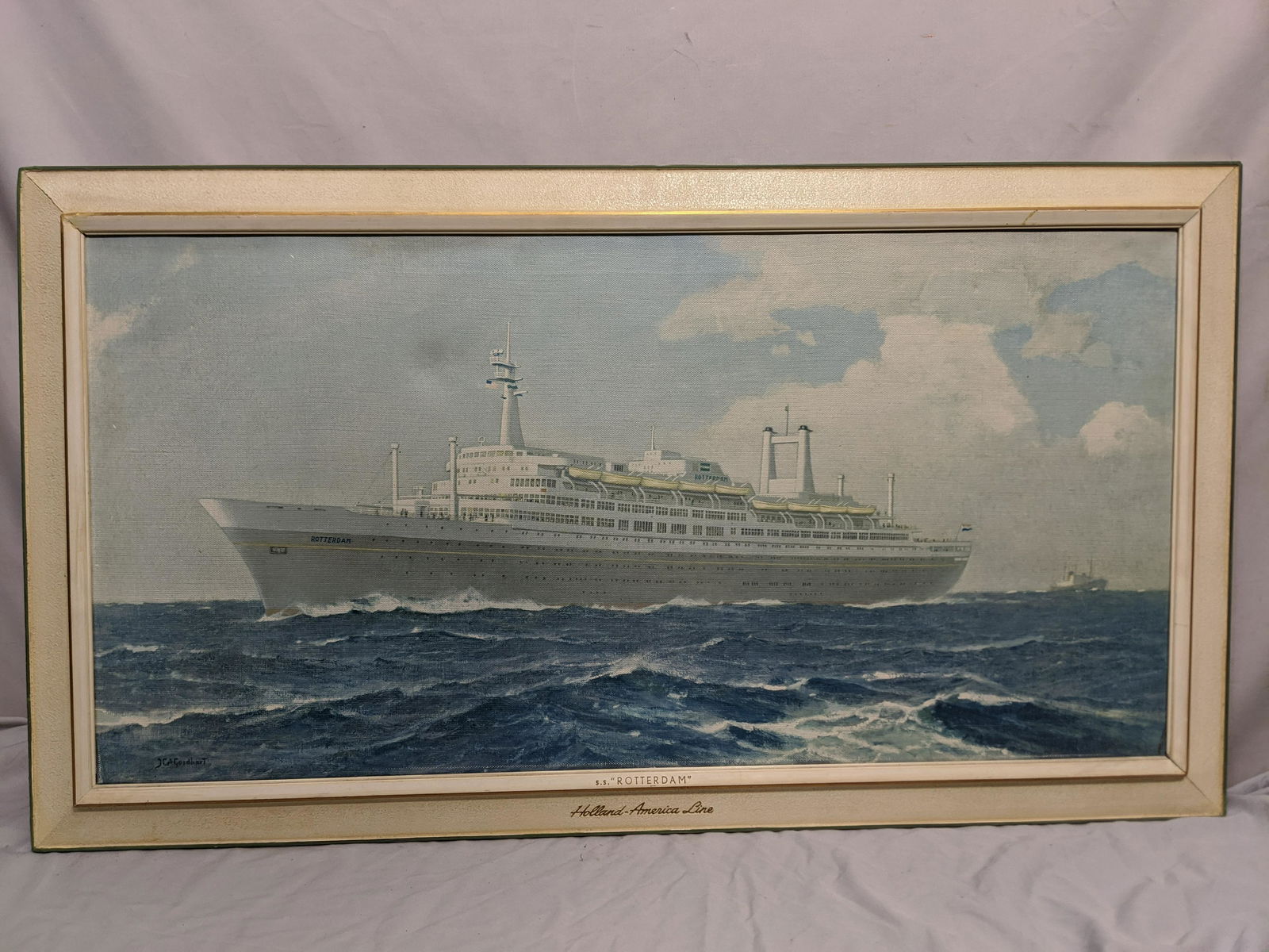1950s Holland-America Line SS Rotterdam Ship Print (1 of 11)