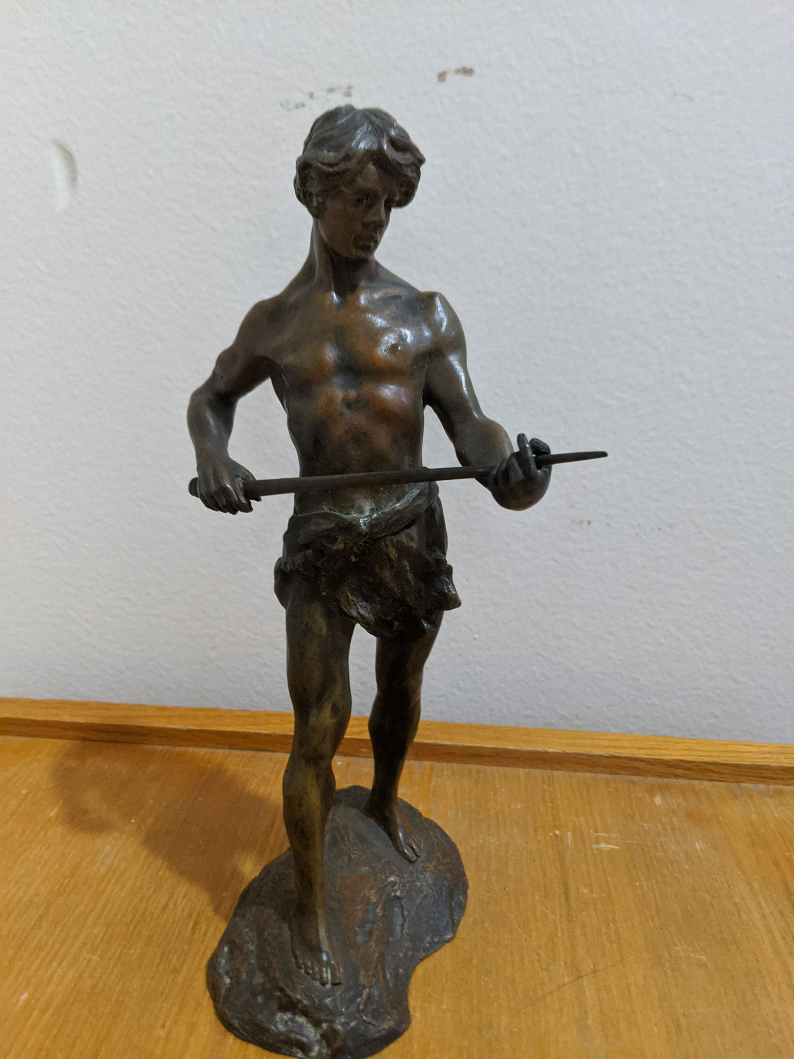 Emile Pinedo Man w/ sword Bronze Sculpture (1 of 8)