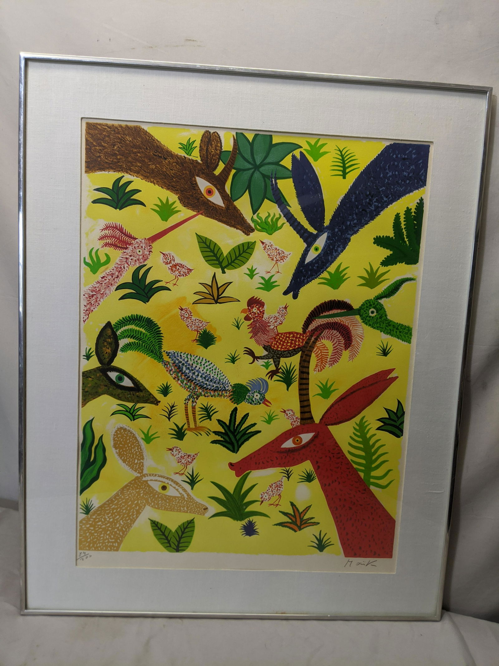 Animals of Africa Lithograph Signed Monk or Morik? (1 of 9)