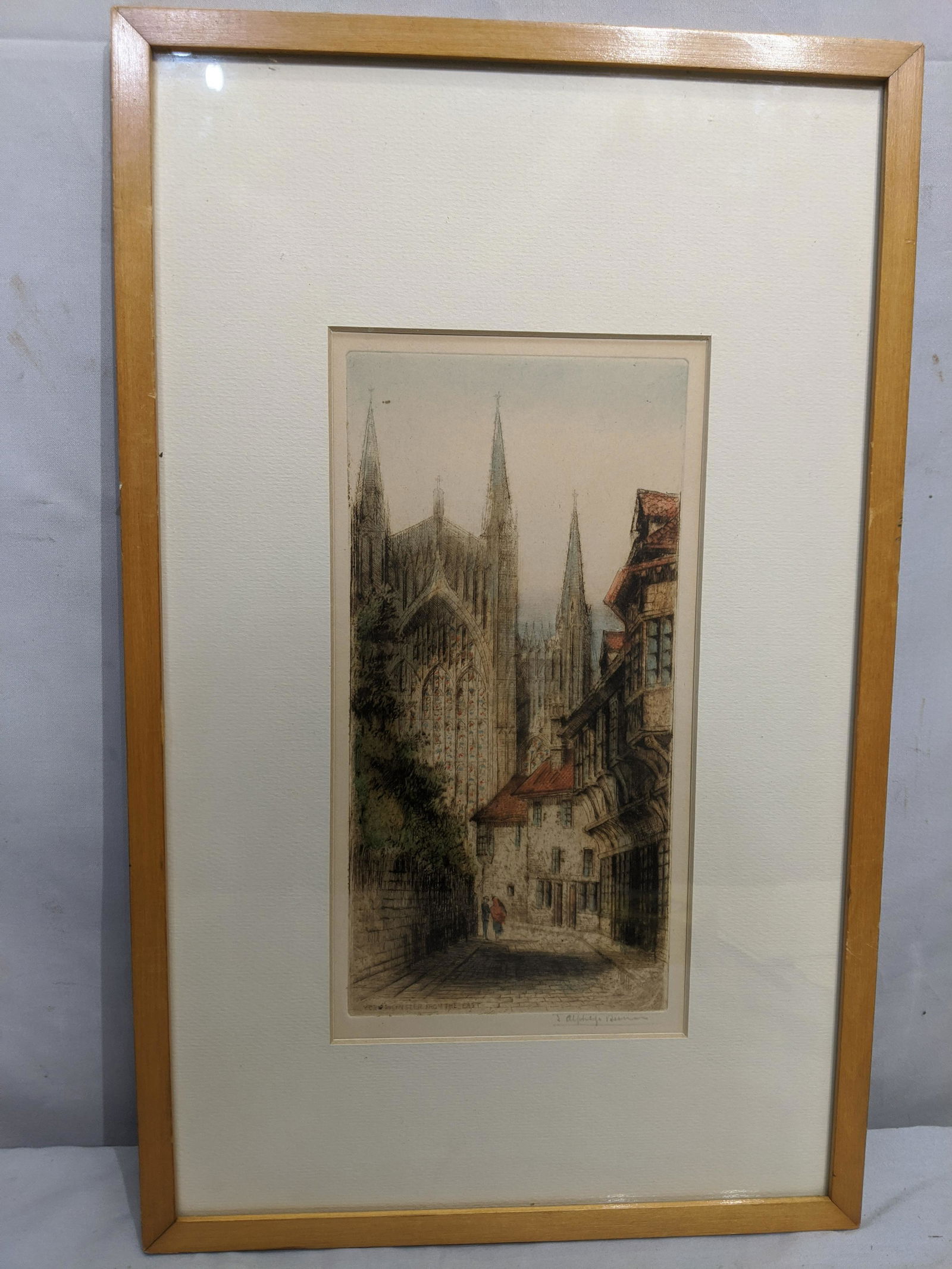 Antique York minster From the East Signed Etching (1 of 10)