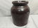 Antique Western Illinois Brown Stoneware Crock Jug