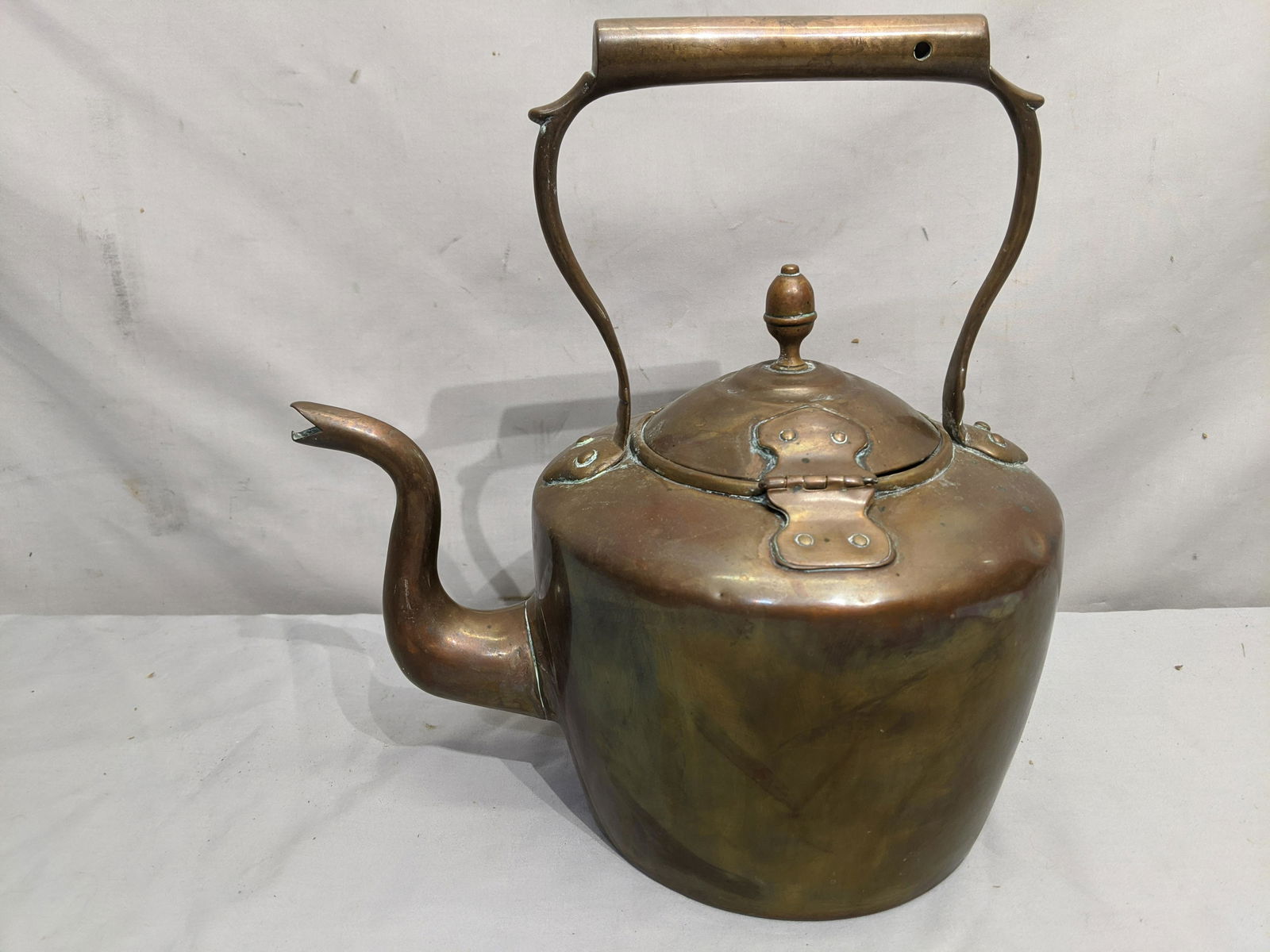 Antique Large Copper Coffee Tea Pot (1 of 7)