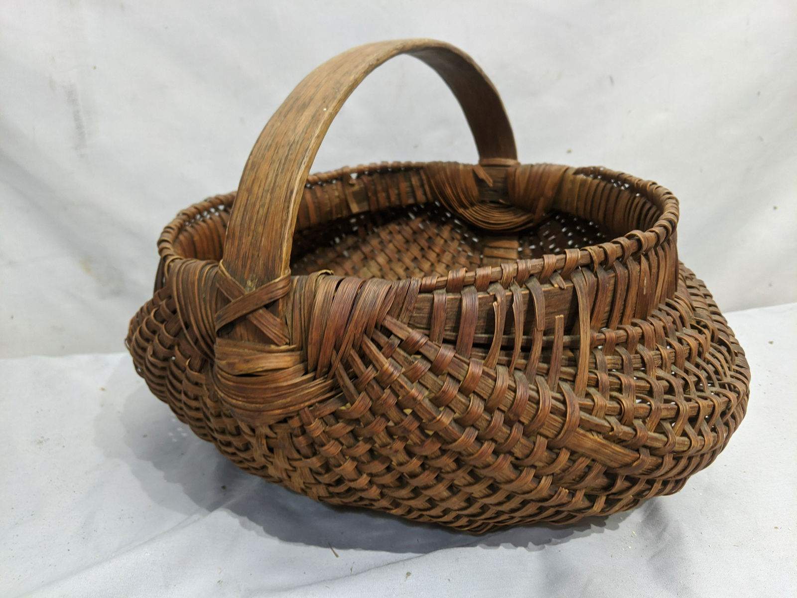 Farmhouse Primitive Woven Large Egg Basket (1 of 6)