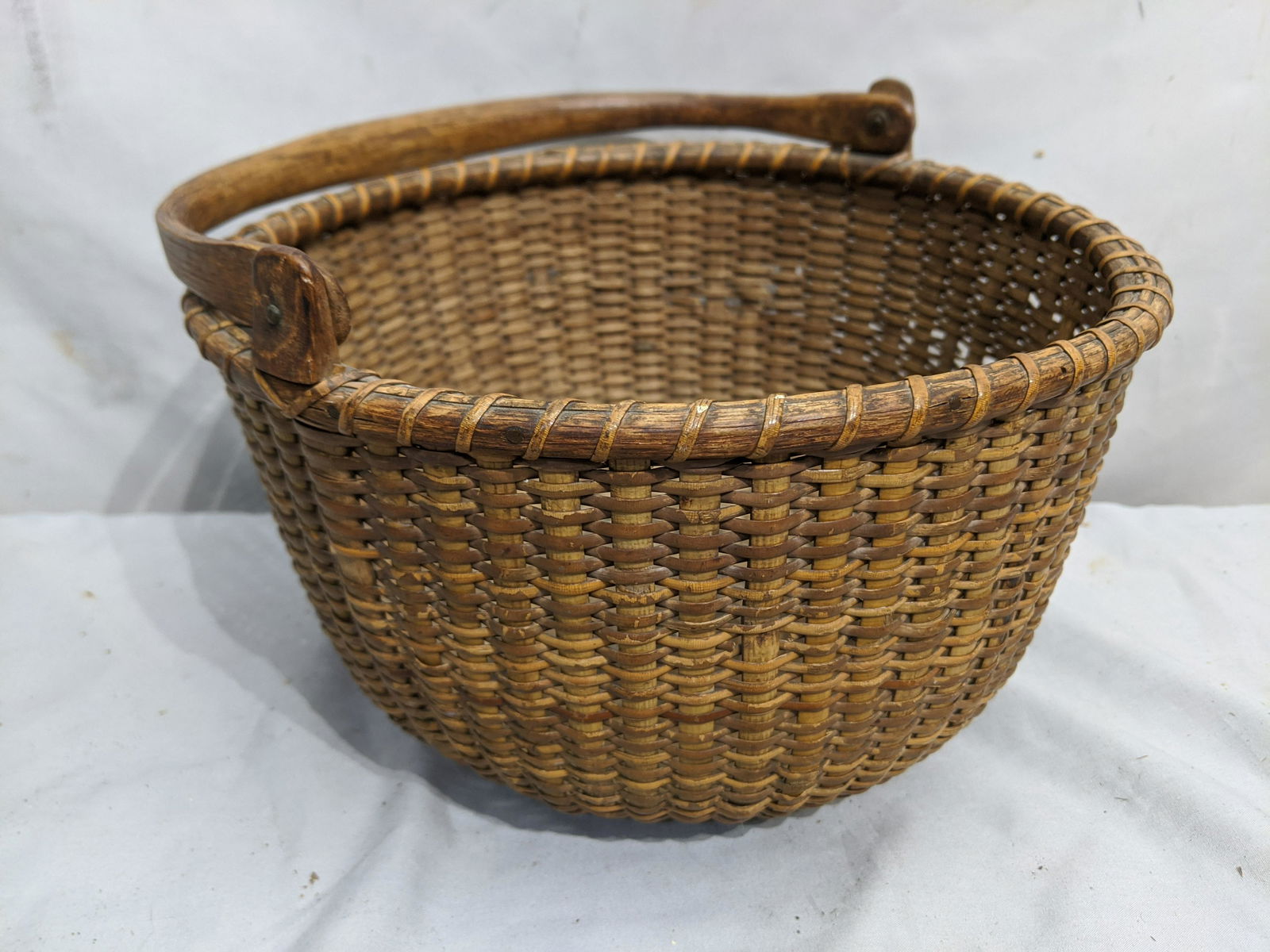 Vintage Nantucket nesting Tight Weave Kitchen Basket (1 of 5)