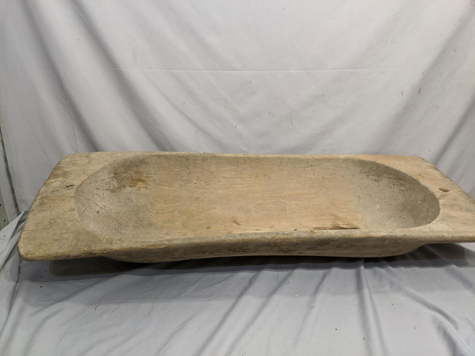 Large Hand Carved Wooden Antique Trough (1 of 8)