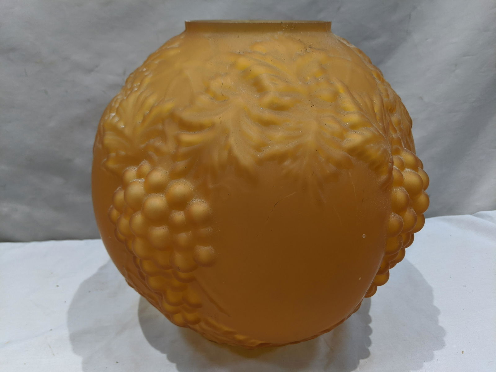 Victorian Embossed Grapes Maber Glass Globe Lamp Shade (1 of 5)