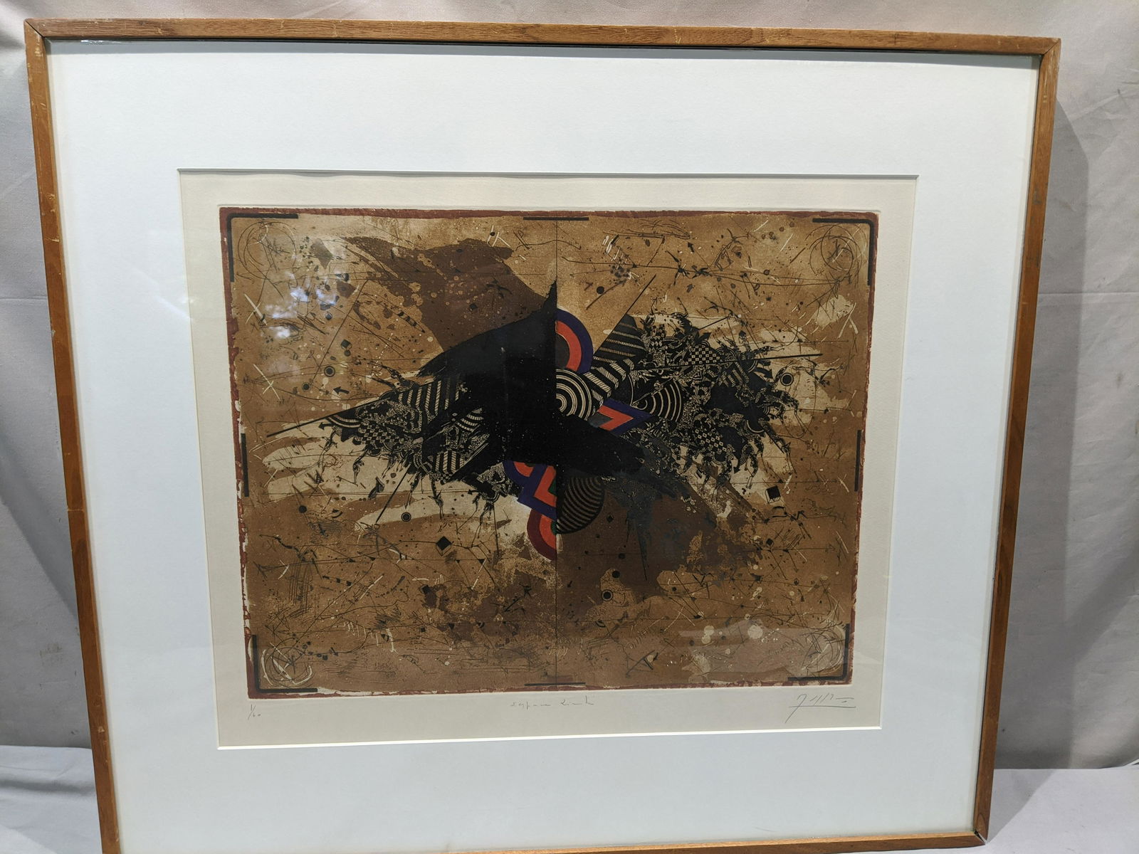 Théo Tobiasse 1/60 Abstract Framed Etching (1 of 14)
