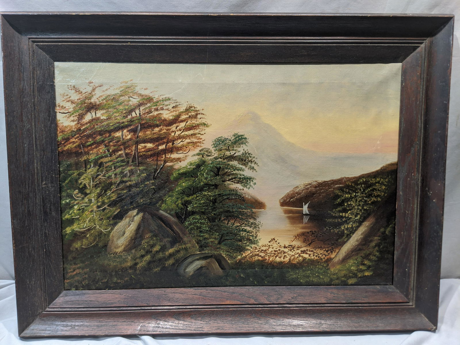 Unsigned Antique Landscape Oil Painting (1 of 13)