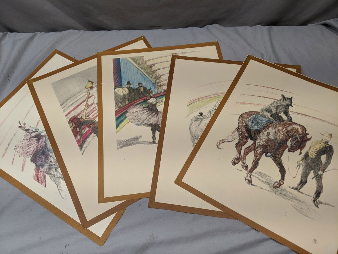6 Toulouse-LauTrec Circus Prints Porfolio & Folder (1 of 7)