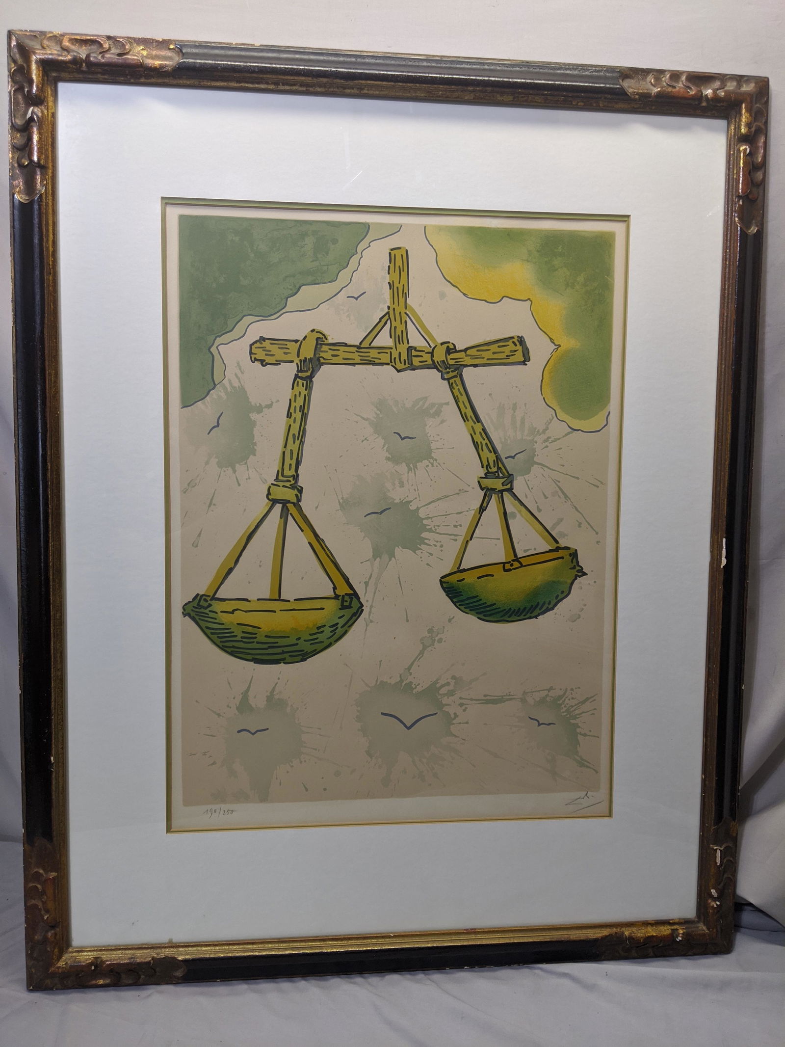 Salvadore Dali Libra Ltd Ed Pencil Signed Lithograph (1 of 13)