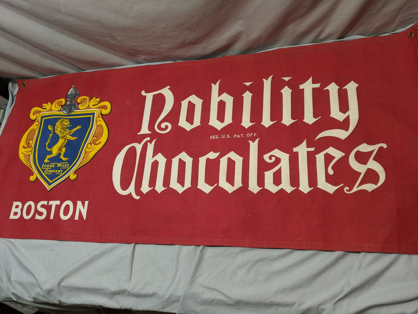 Antique Loose Wiles Co Nobility Chocolates Banner (1 of 5)