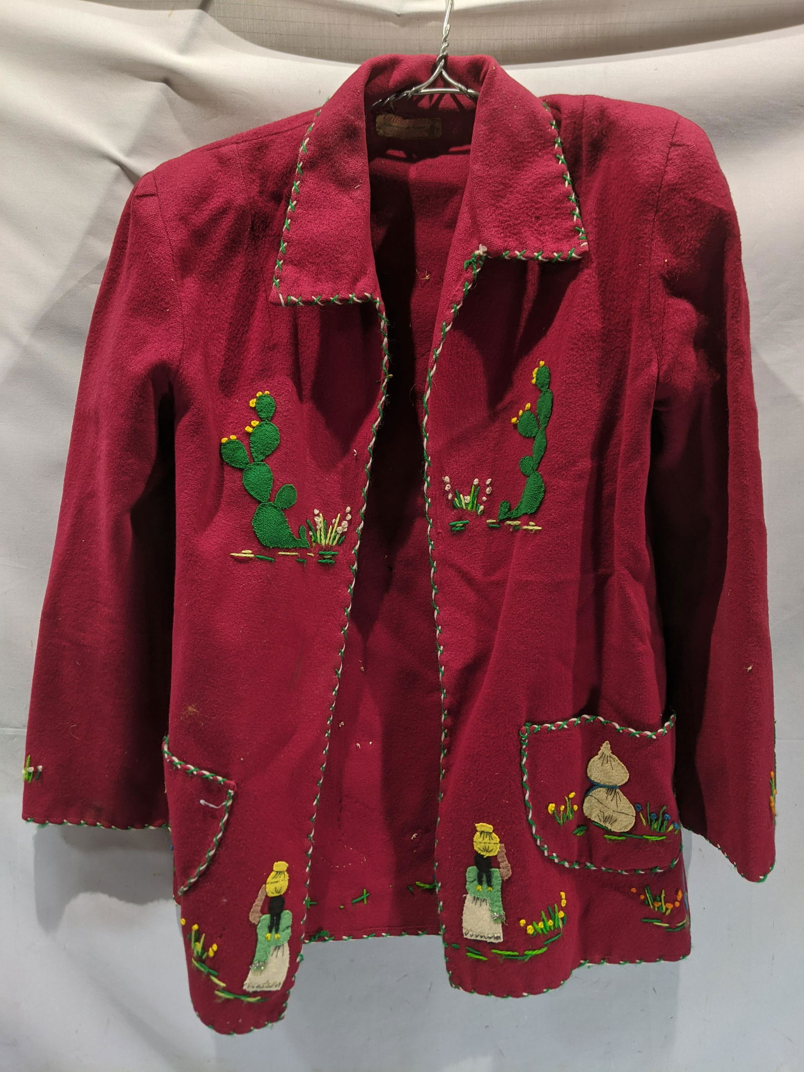 Vintage La Mexicana 100% Wool jacket w/ Patches (1 of 8)