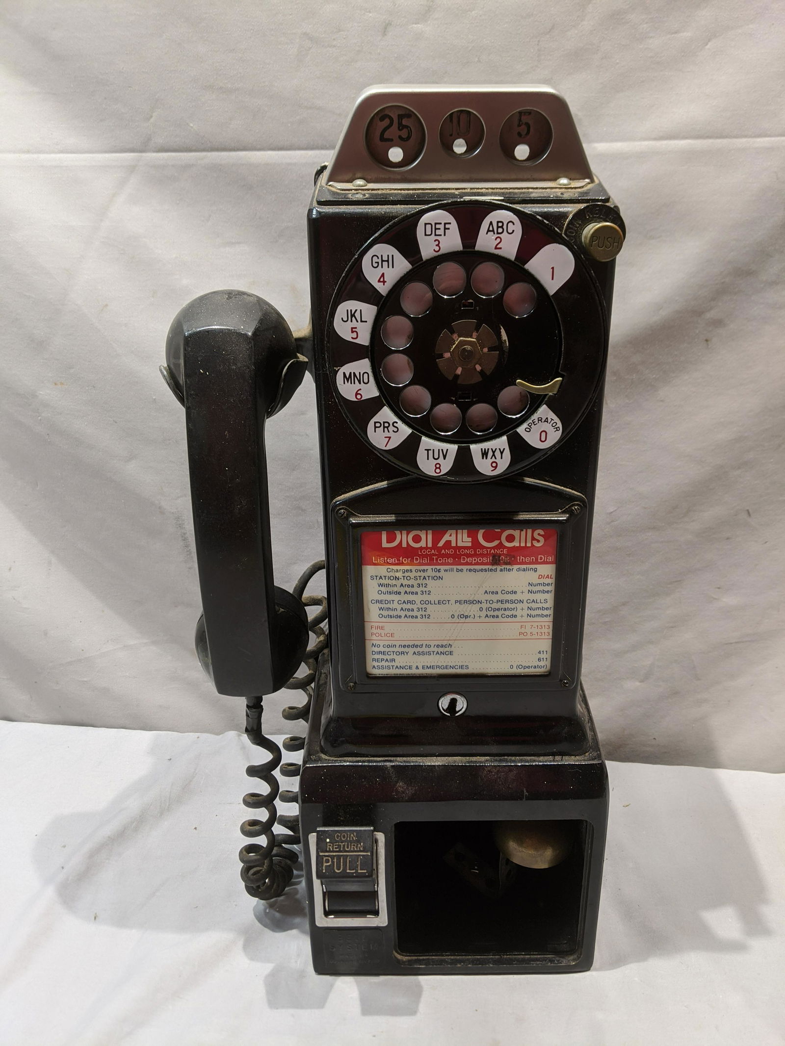 Antique Western Electric Bell System Wall Pay Telephone (1 of 6)
