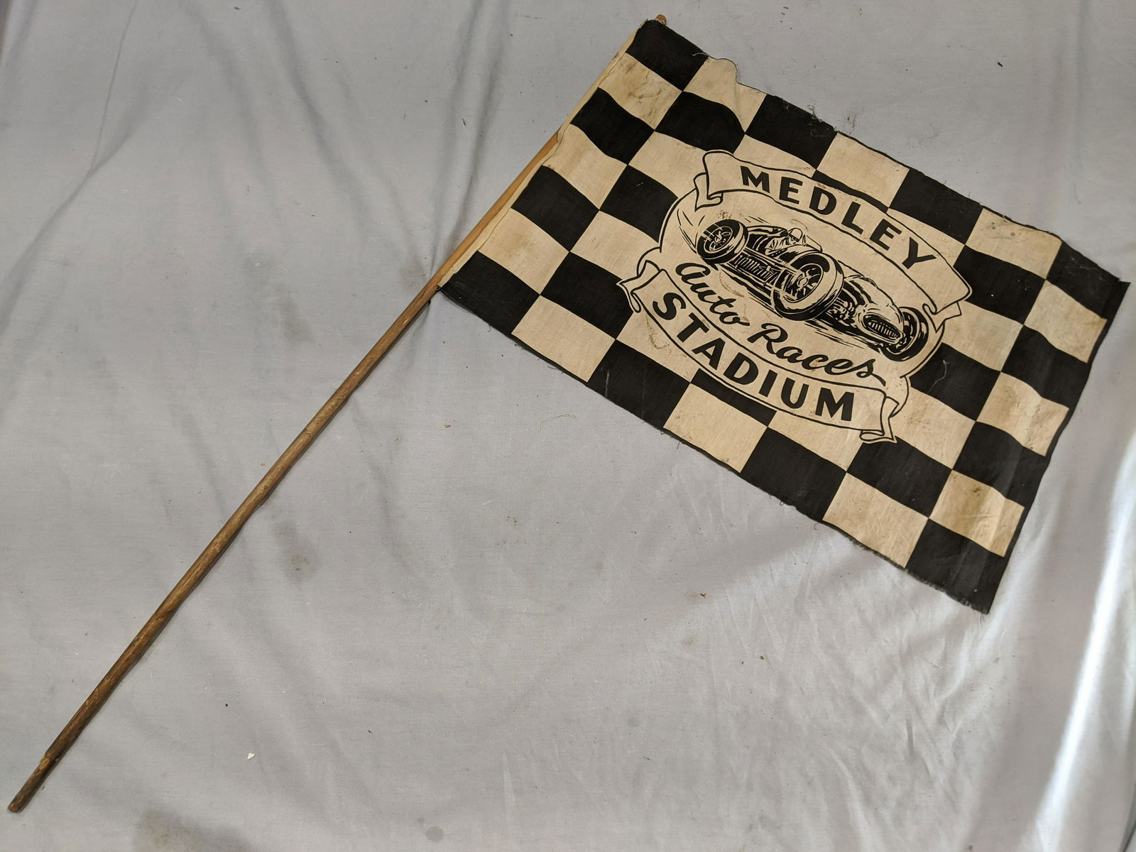 Early Medley Stadium Auto Racers Checkered Flag (1 of 4)