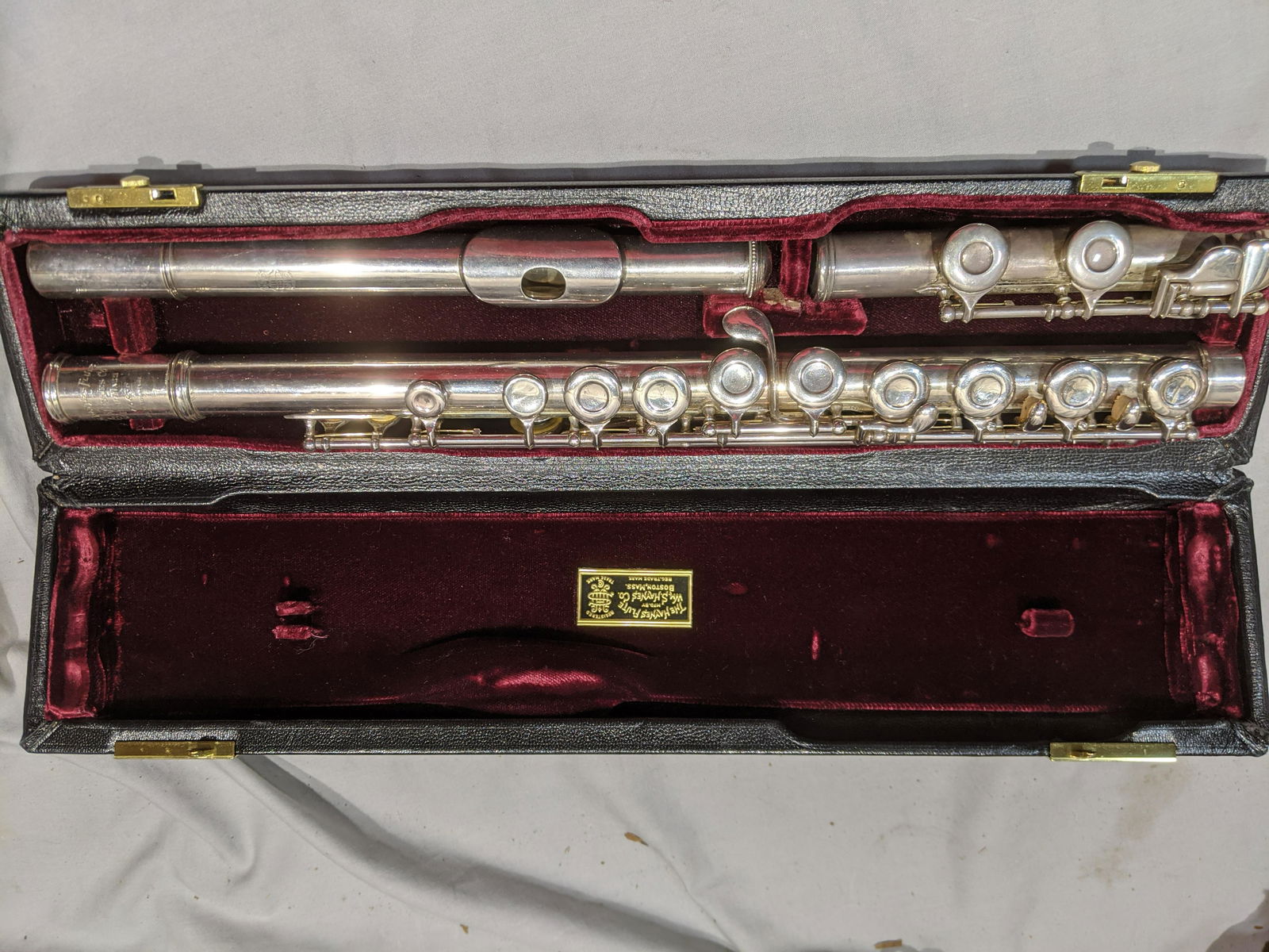 Wm S Hayes Sterling Silver Flute in Case 15836 (1 of 8)