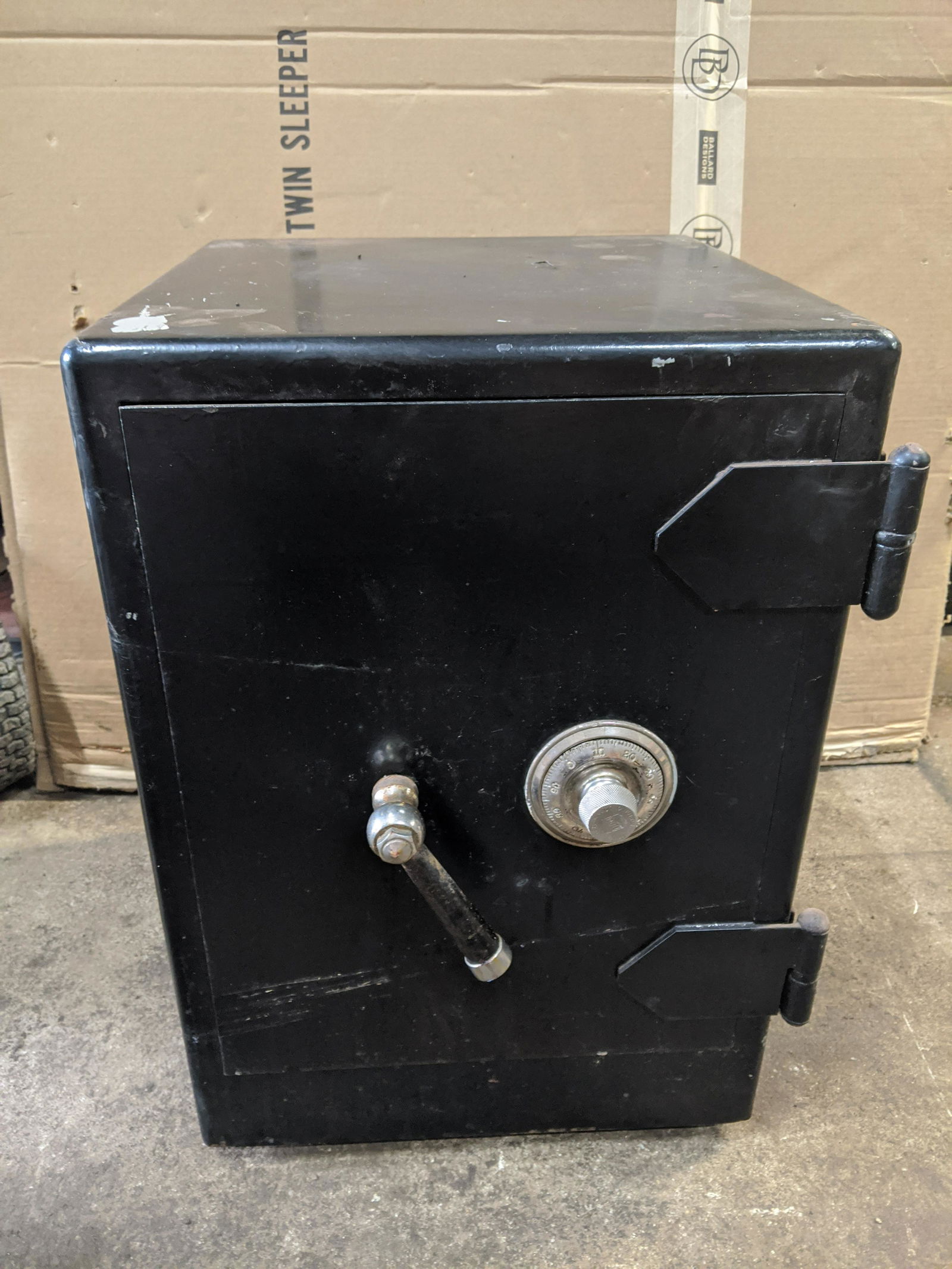 Antique Cast Iron Small Combination Safe (1 of 9)