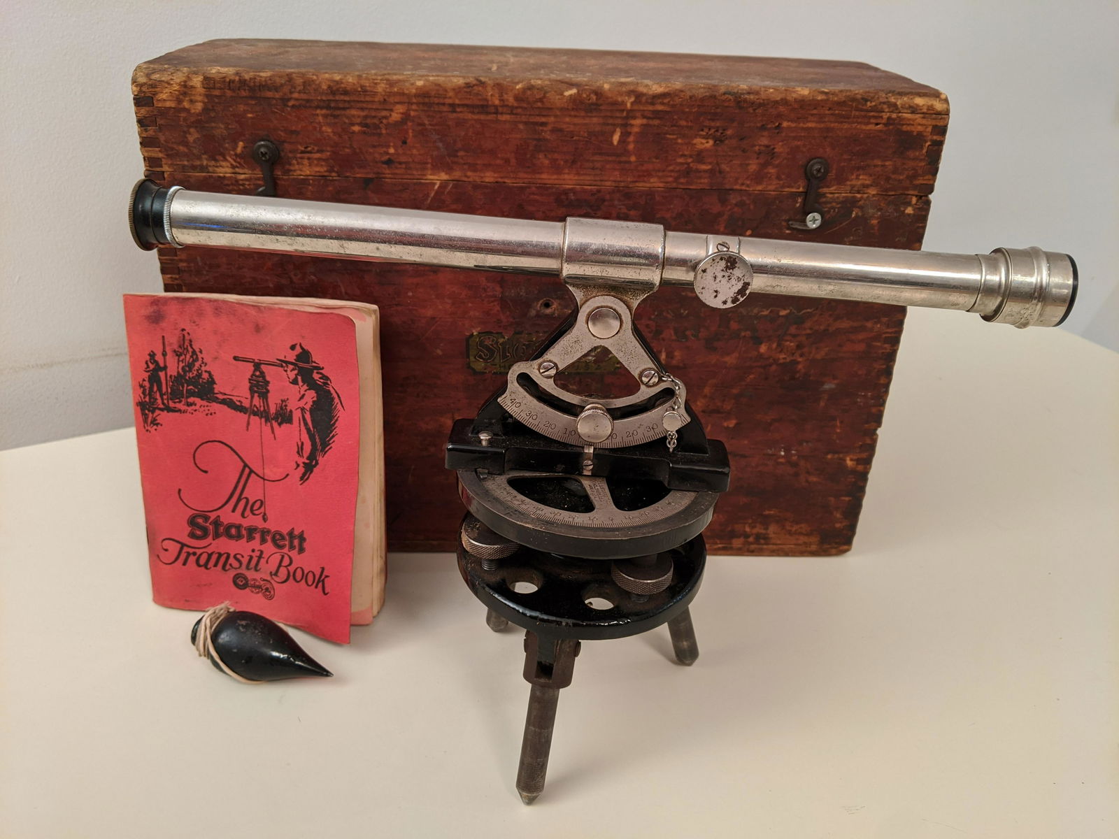 1939 Starrett No 99F Transit in Wood Case (1 of 8)