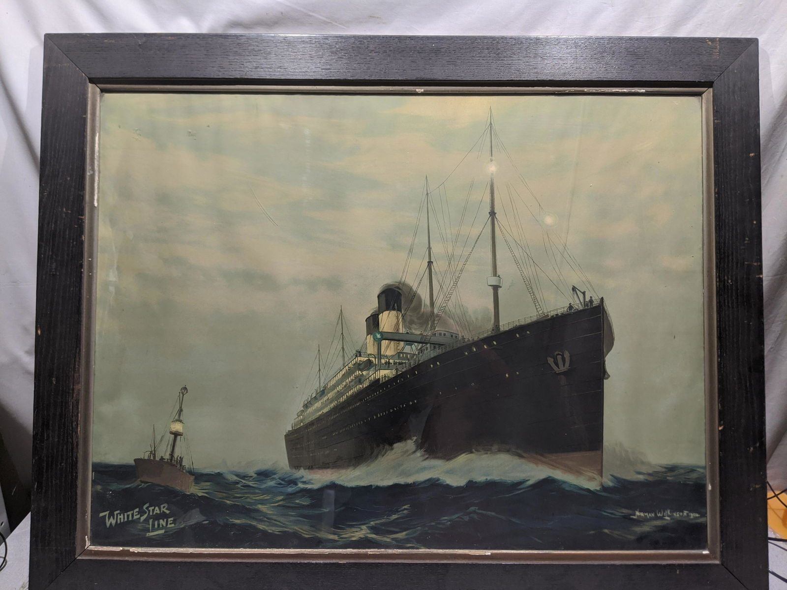 1904 Norman Wilkinson White Star Lines Steamship Print (1 of 12)