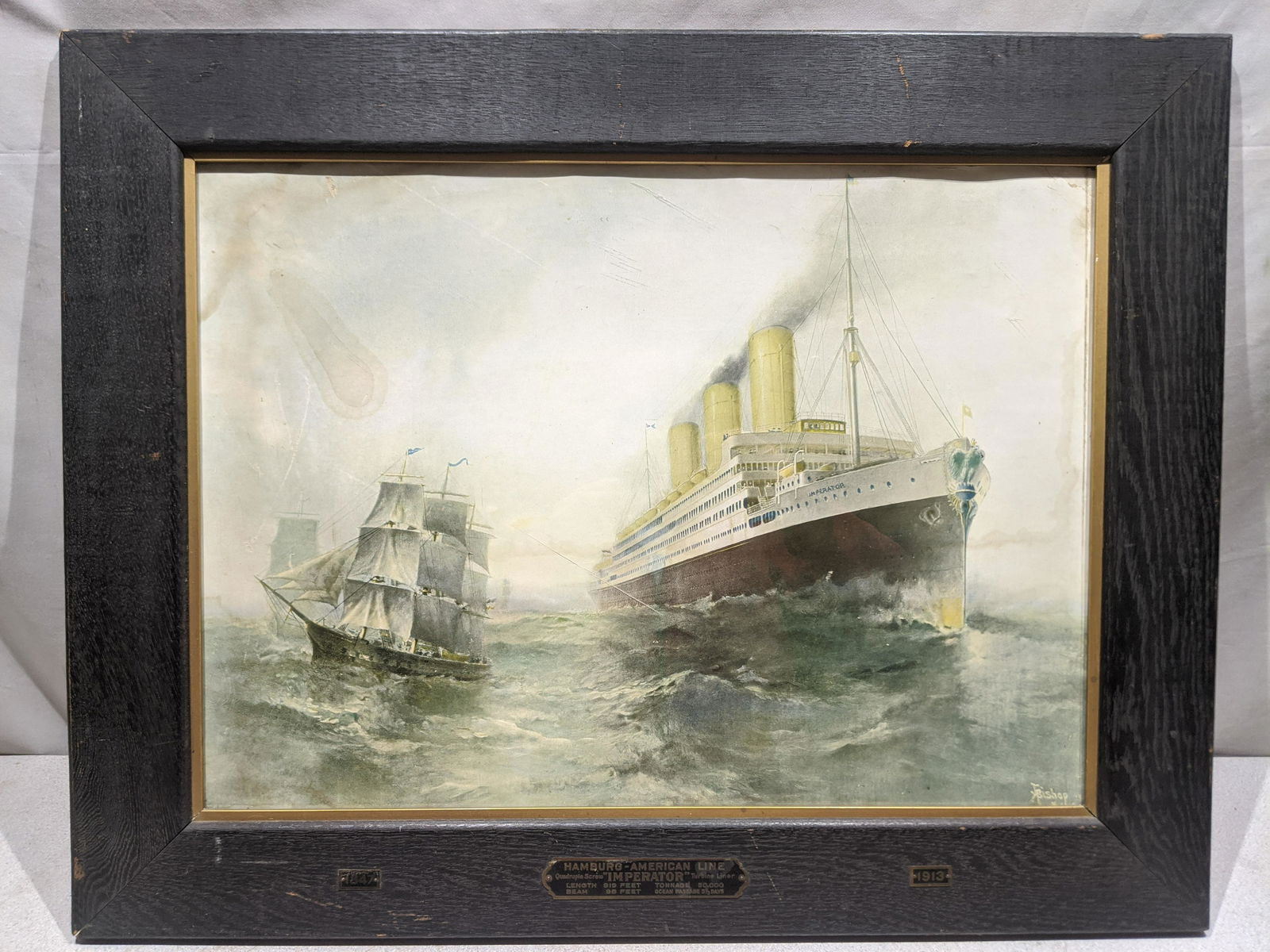 Imperator Hamburg-American Line Steamship Print (1 of 10)