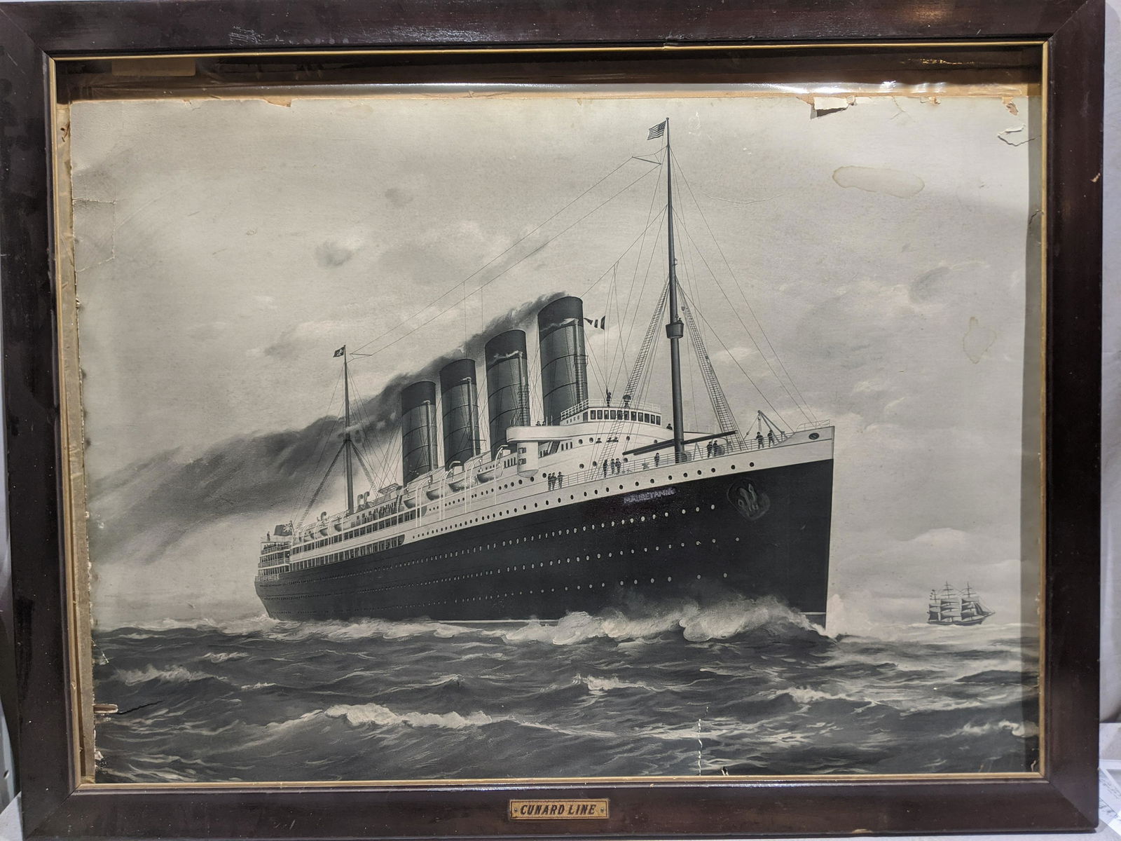 Mauretania Cunard Lines Large Steamship Print (1 of 11)