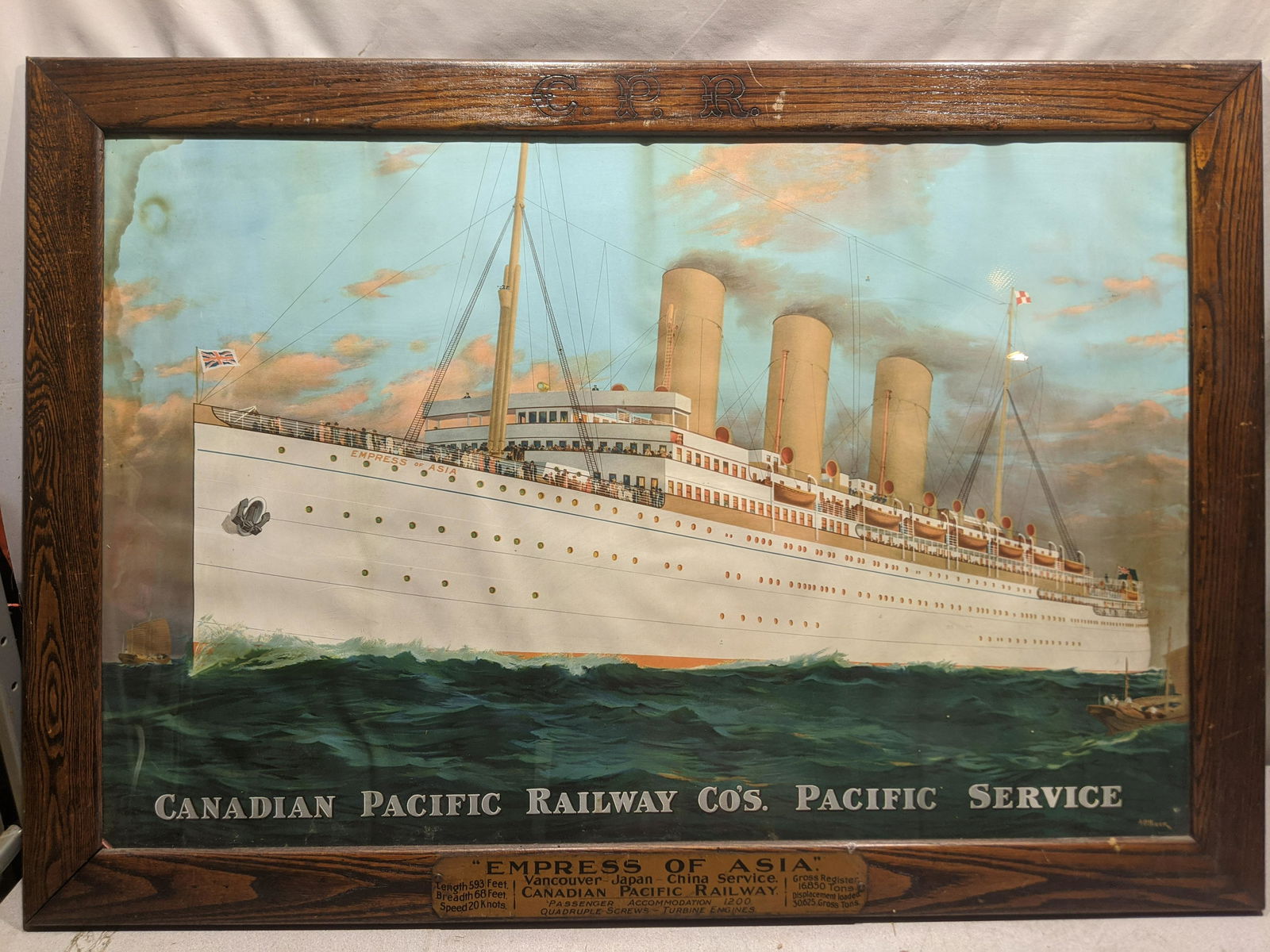 Empress of Asia Canadian Pacific Steamship Print (1 of 11)