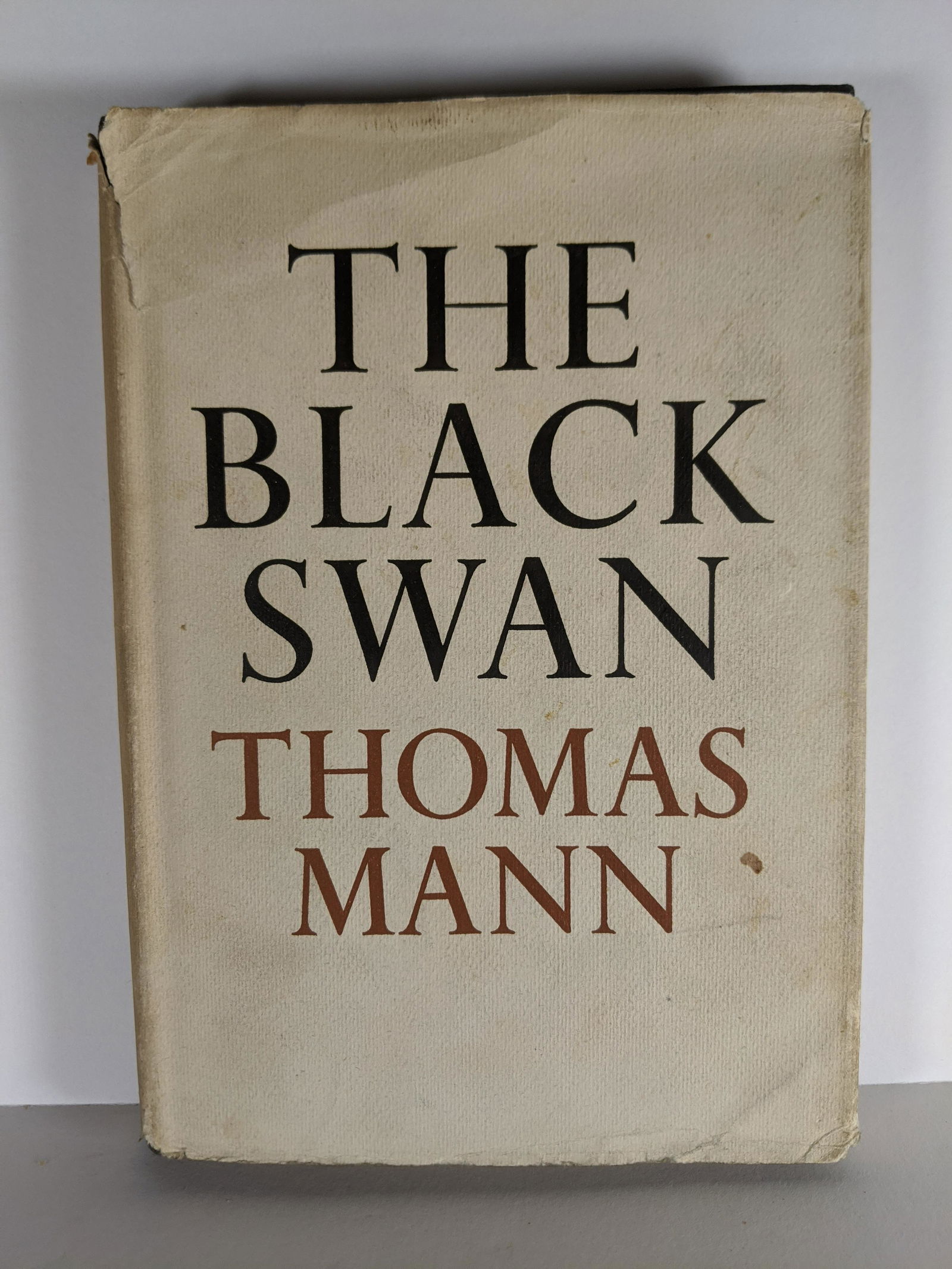 1954 First Edition The Black Swann by Thomas Mann: 1954 First Edition The Black Swann by Thomas Mann. Measurements in inches: 5 1/2 x 7 3/4 Condition:Dustcover shows soiling and some tears Shipping:We offer in-house shipping. Item(s) will be packed af