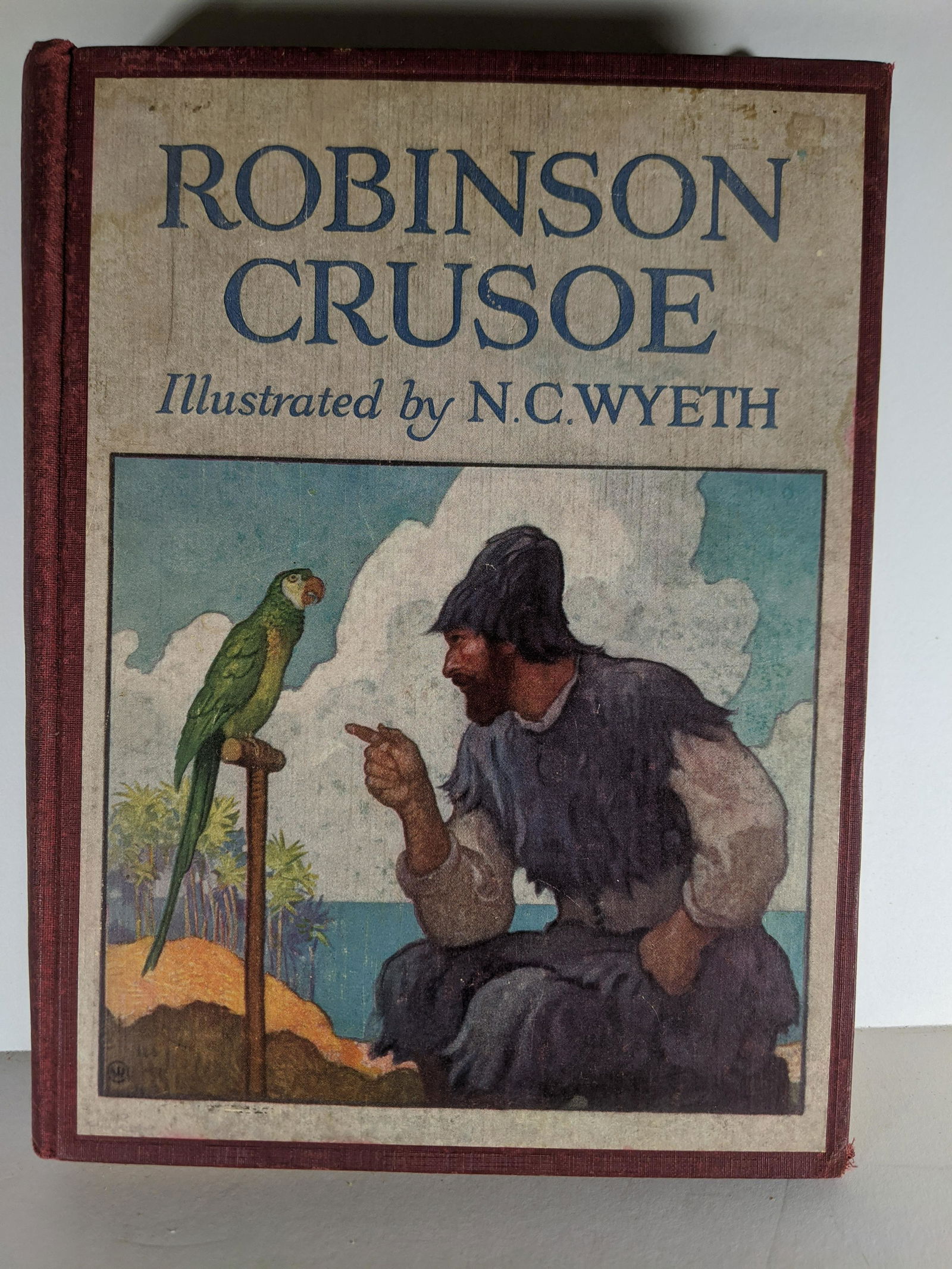 1920 Robinson Crusoe Daniel Defoe & NC Wyeth Illus (1 of 4)