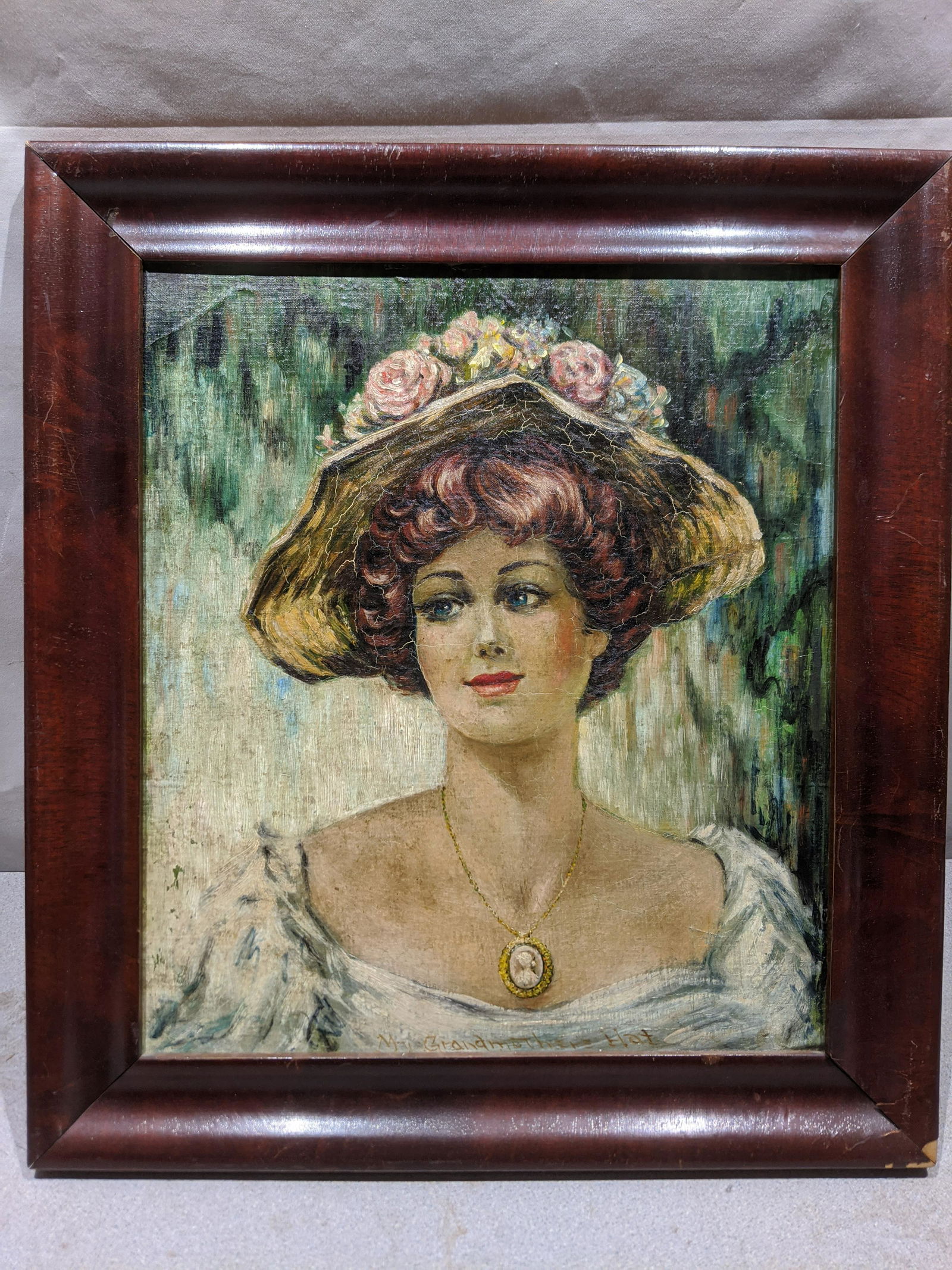 William Buchholz 1920's My Grandmother's Hat Painting (1 of 12)
