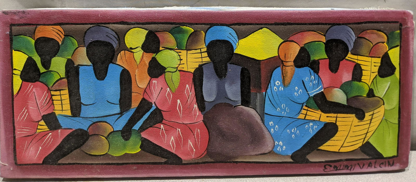 EMM Valcin Haitian Woman Oil Painting (1 of 10)
