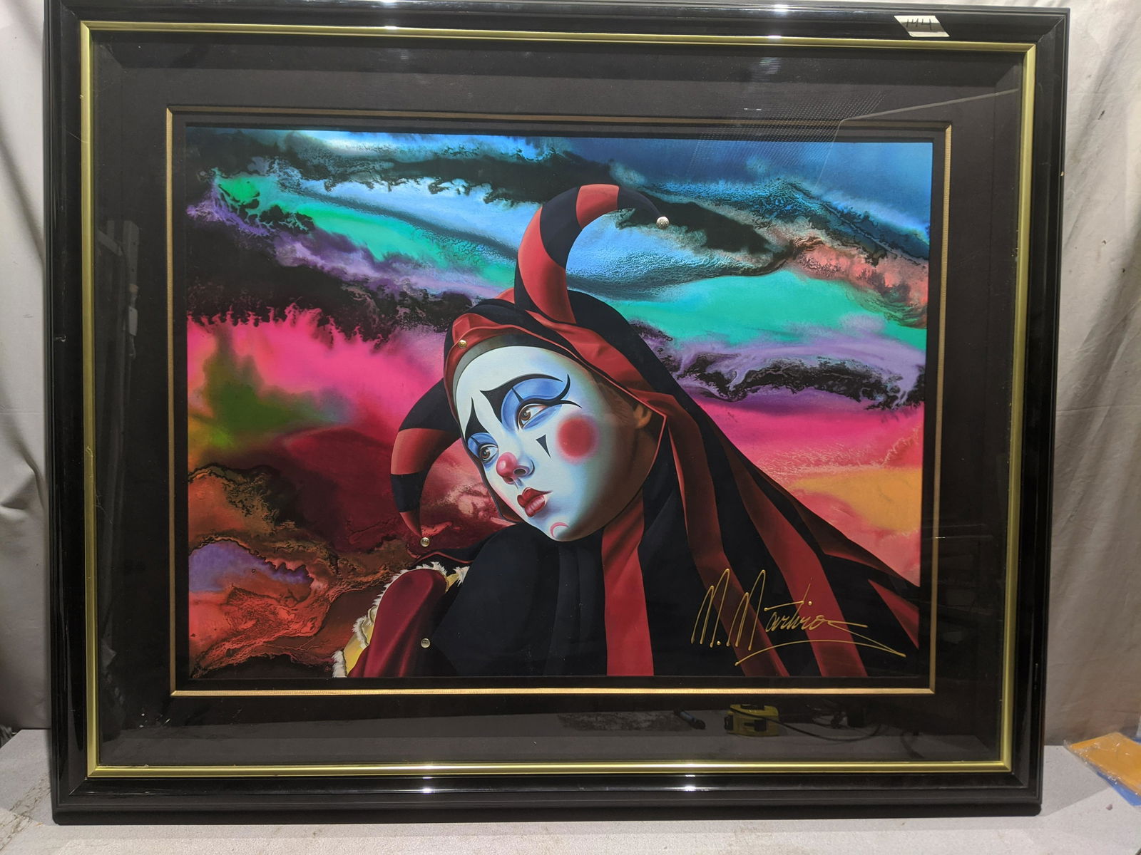 M Martino  1/395 Signed Serigraph of Jester (1 of 11)