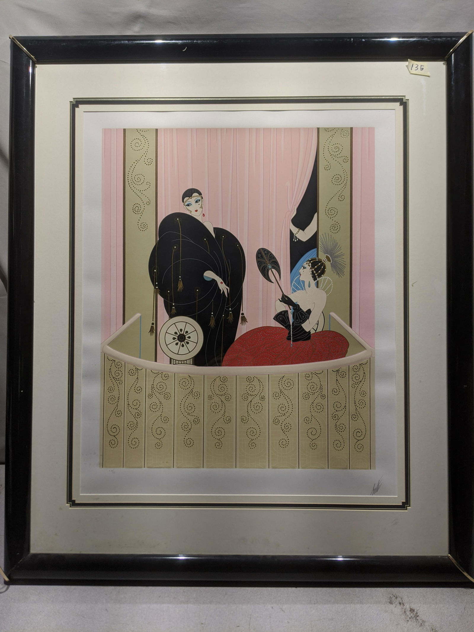 1984 Erte Loge De Theatre Signed Serigraph CIV/CL (1 of 16)