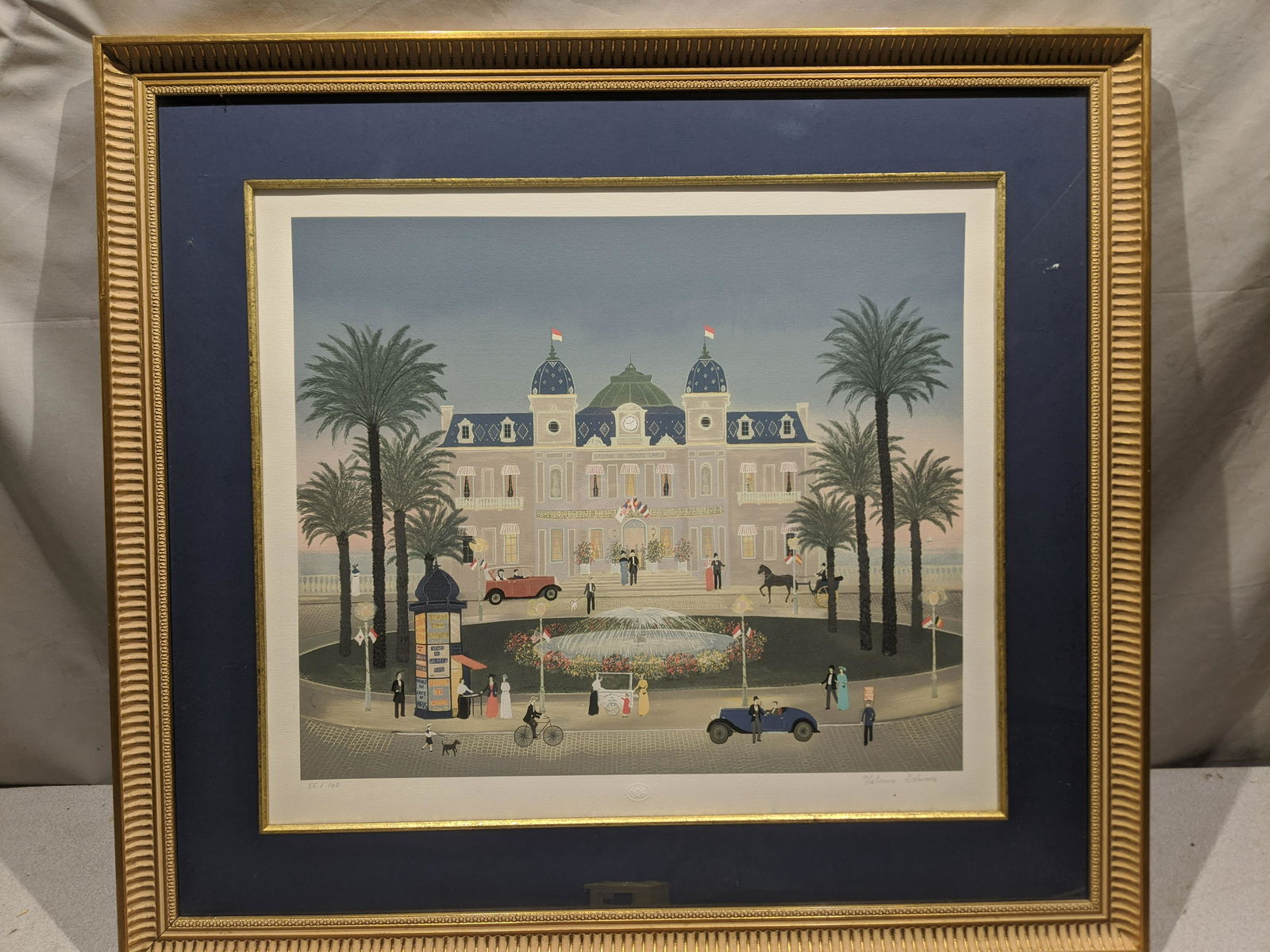 Fabienne Delacroix House w/ Fountain Ltd Ed Lithograph (1 of 14)