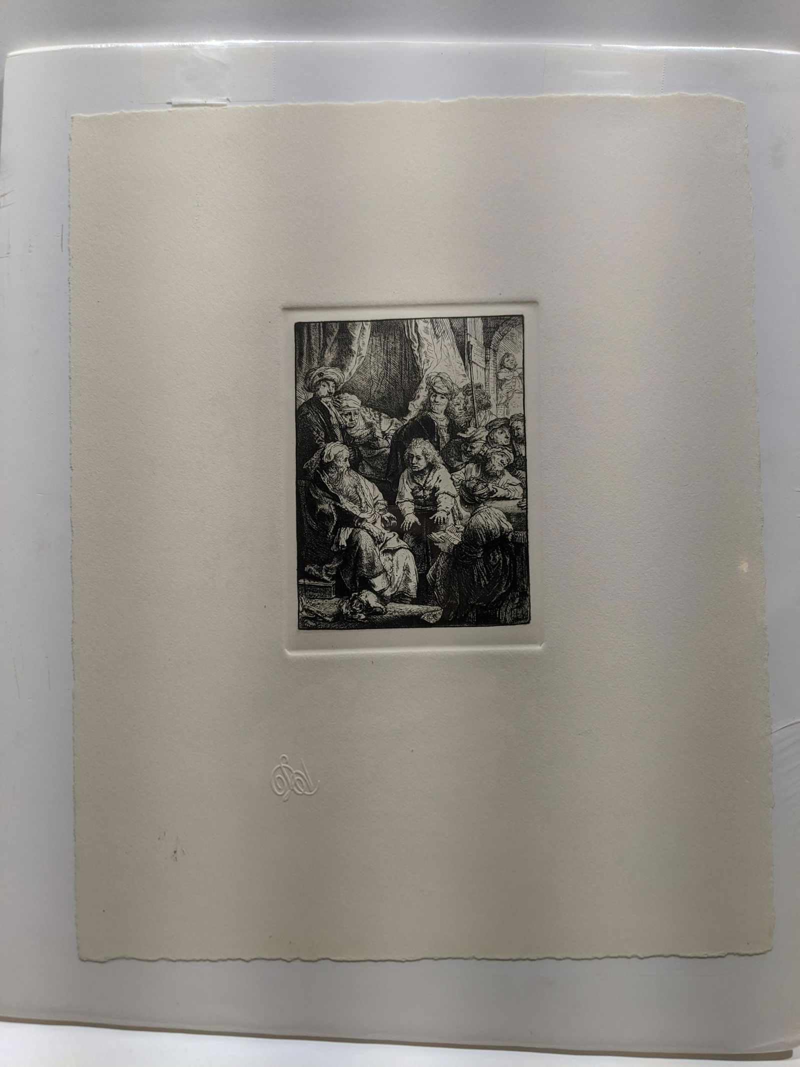 Rembrandt Restrike Etching Joseph Telling His Dreams 37 (1 of 5)