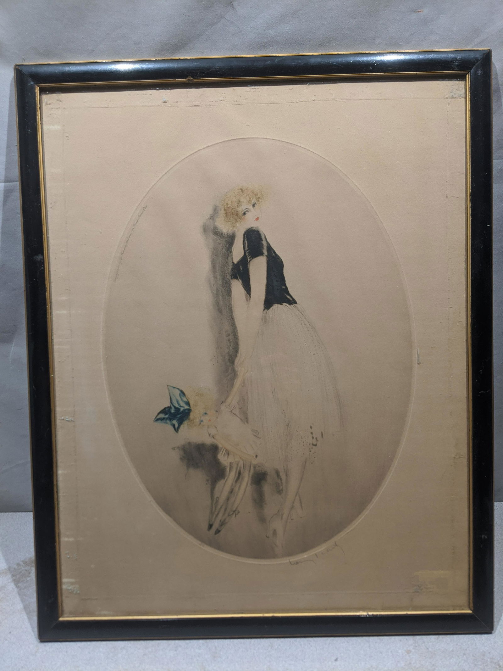Original Louis Icart Baby Doll Ltd Ed Etching #312 (1 of 10)