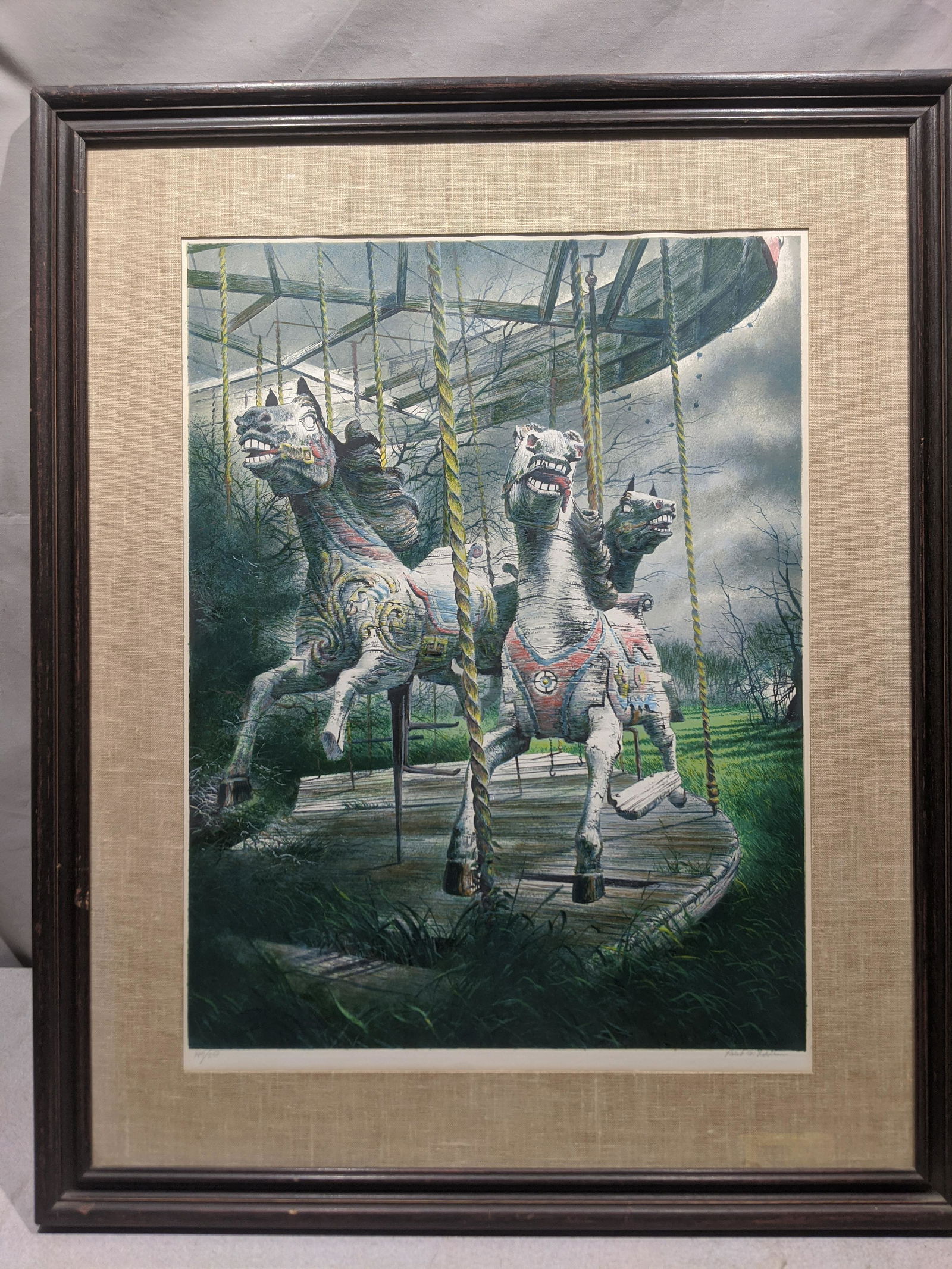 Robert Addison Carousel Ltd Ed Serigraph w/ COA (1 of 14)