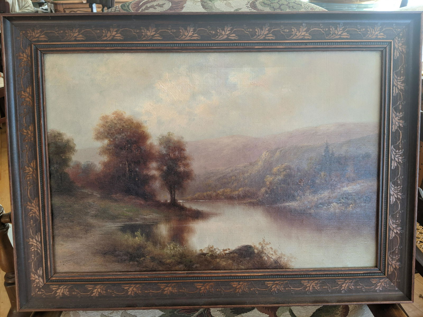1906 Milton H. Lowell Landscape Oil Painting (1 of 14)