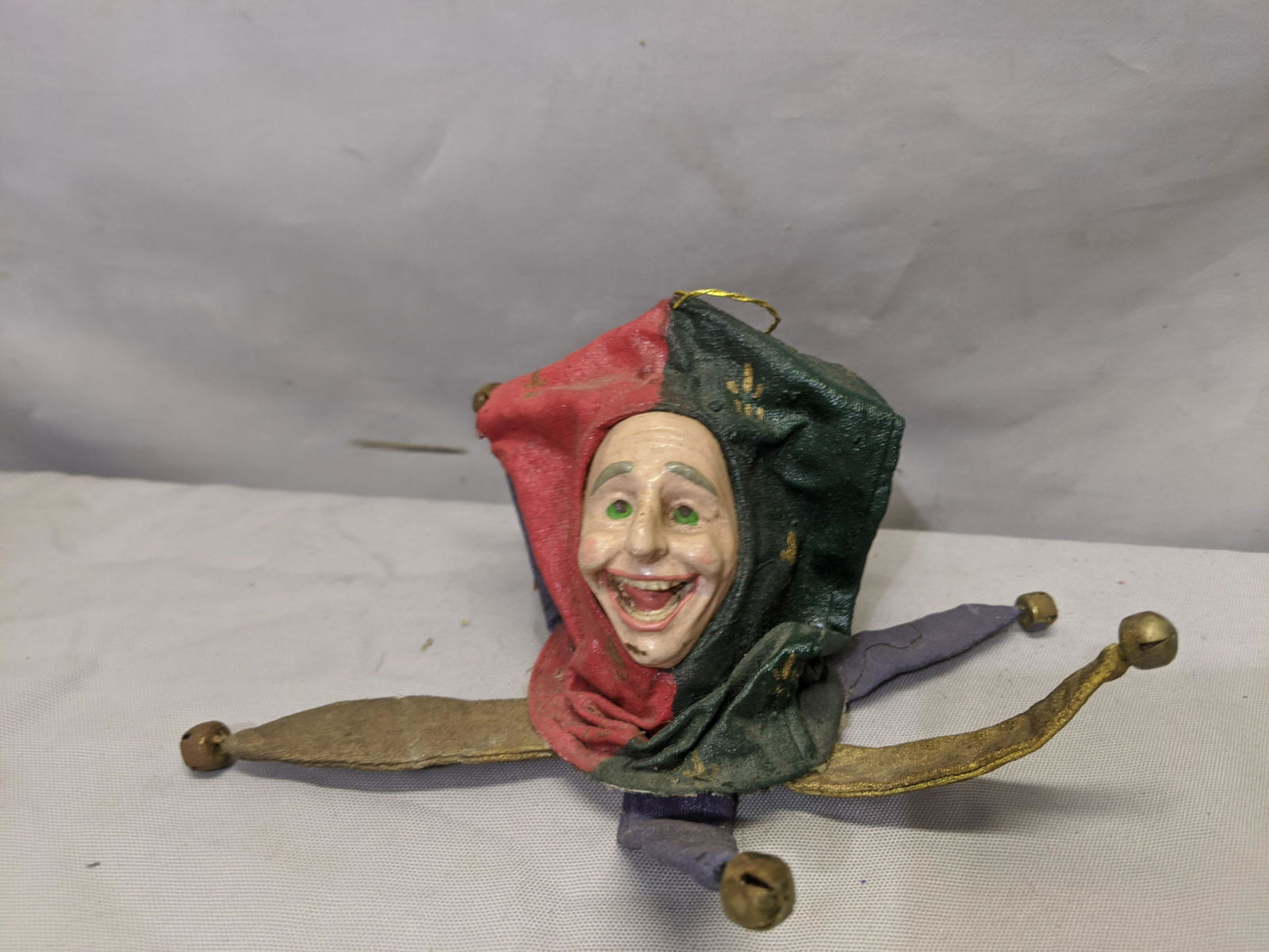 Antique Punch as Jester Puppet Bust Composition (1 of 6)