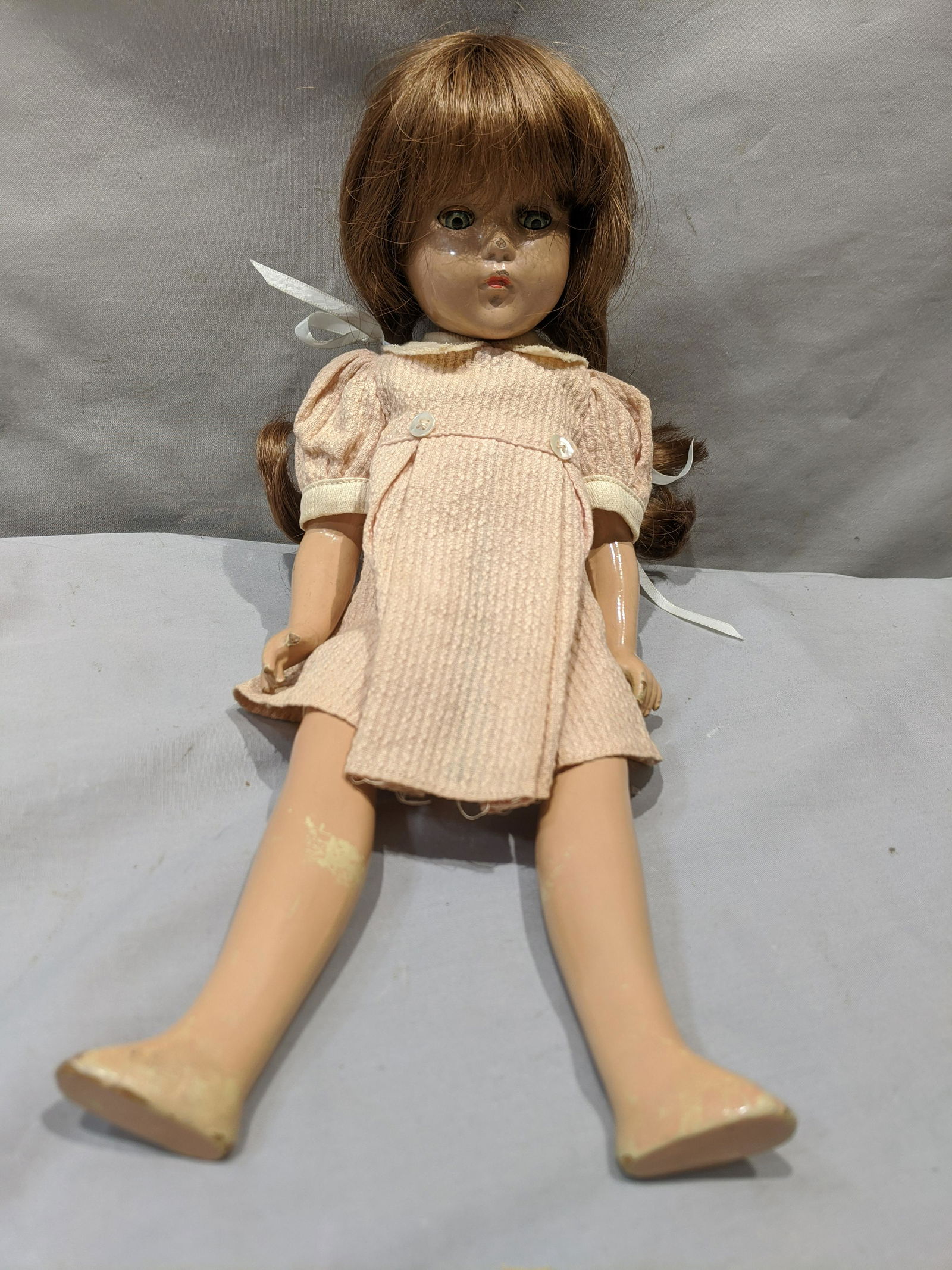 Vintage 14 high Composition Girl Doll (1 of 5)