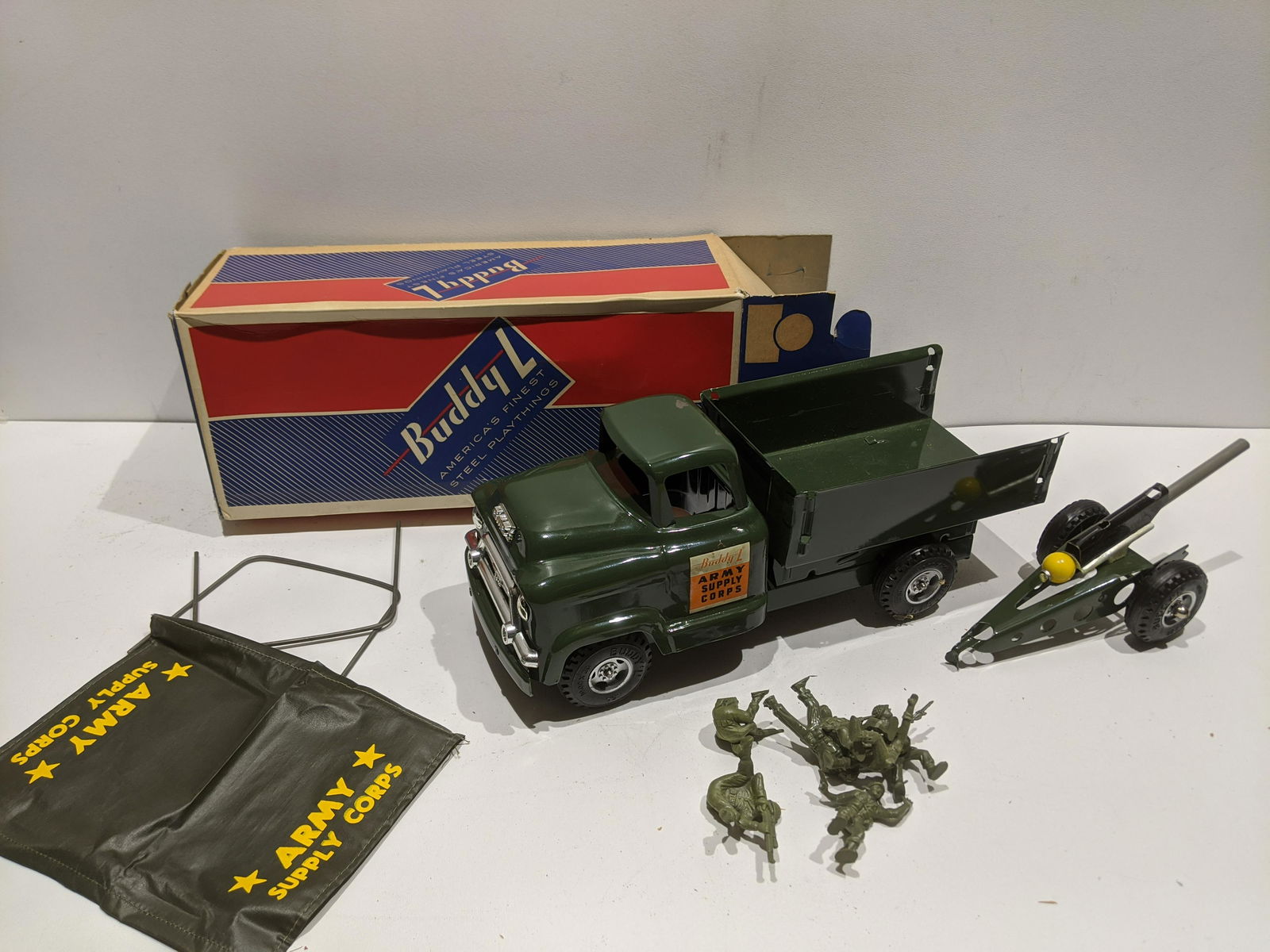 Vintage Buddy L Army Transport & Cannon in Box 5628 (1 of 9)