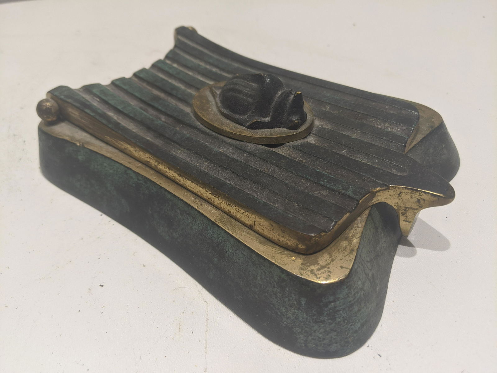 Vintage Dayagi Israel Brass Lidded Decorative Box (1 of 6)