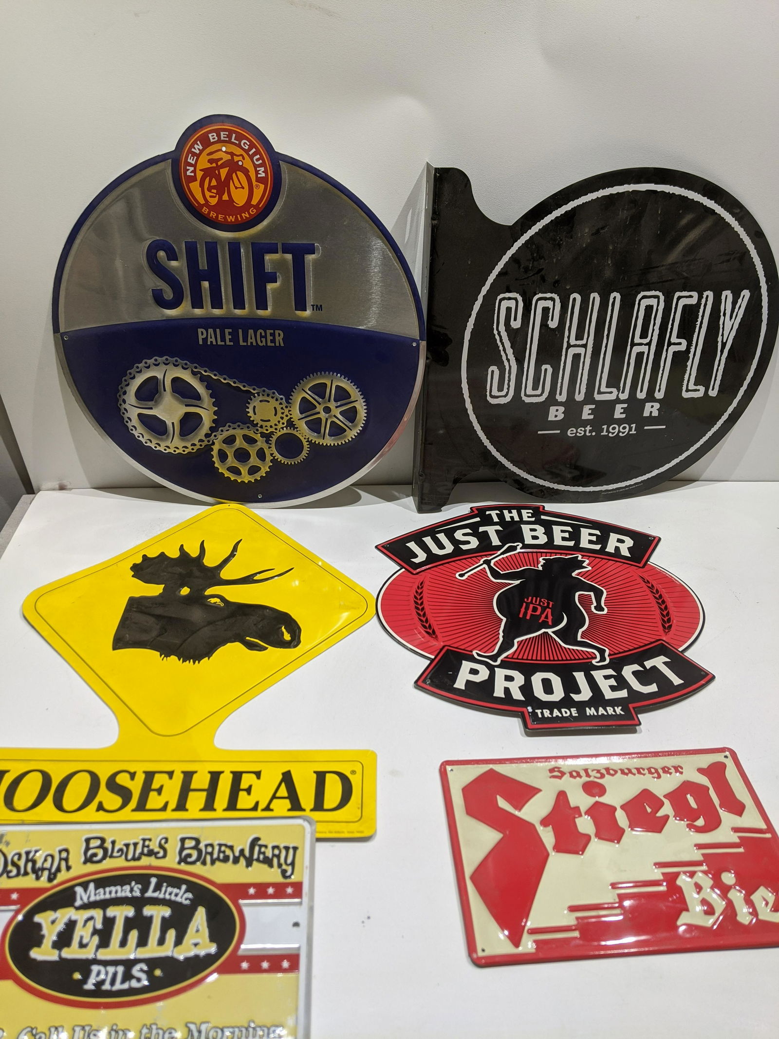 Lot 6 Micro Brewery Tackers Metal Advert Beer Signs (1 of 7)