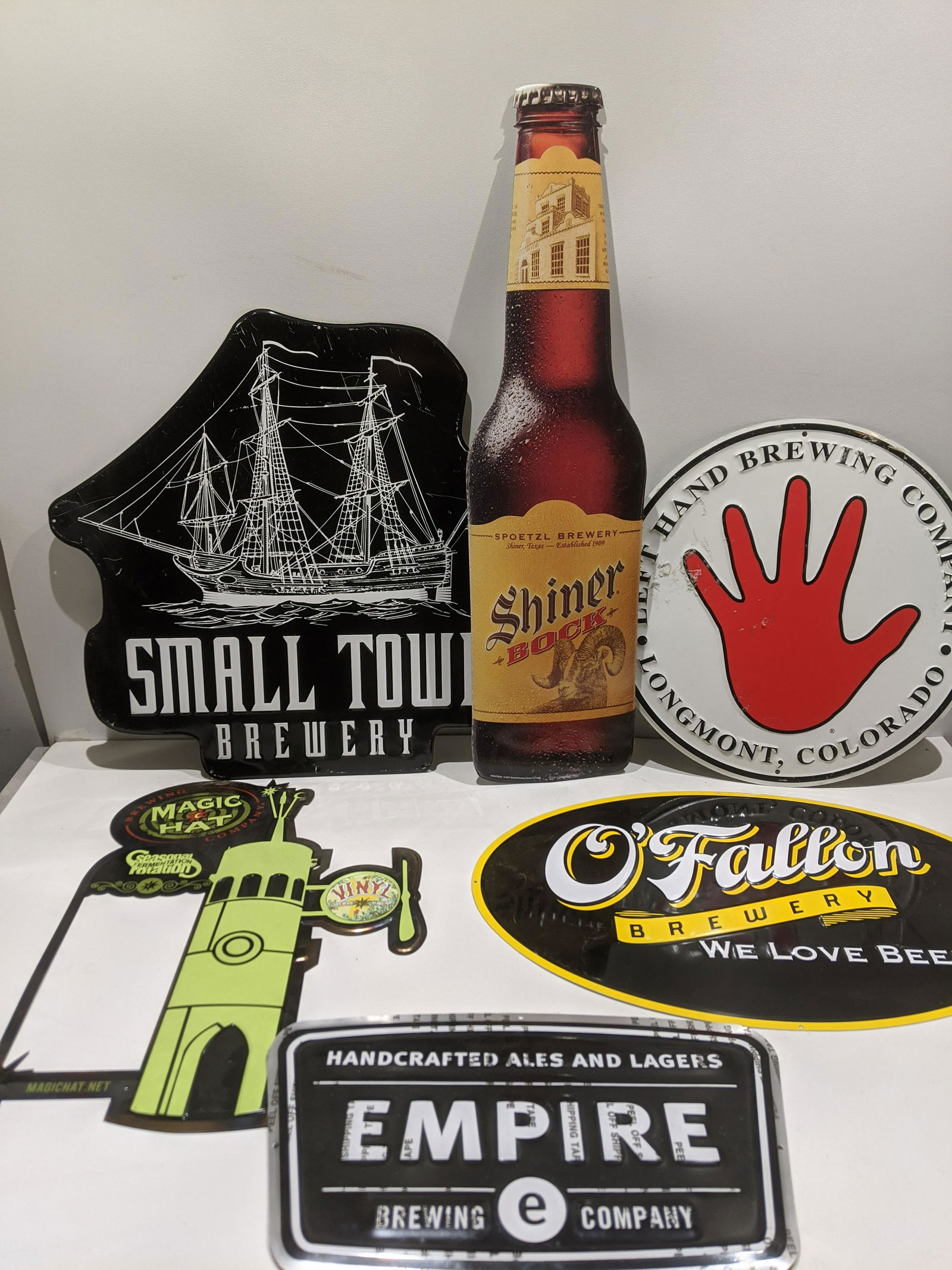 Lot 6 Micro Brewery Tackers Metal Advert Beer Signs (1 of 7)