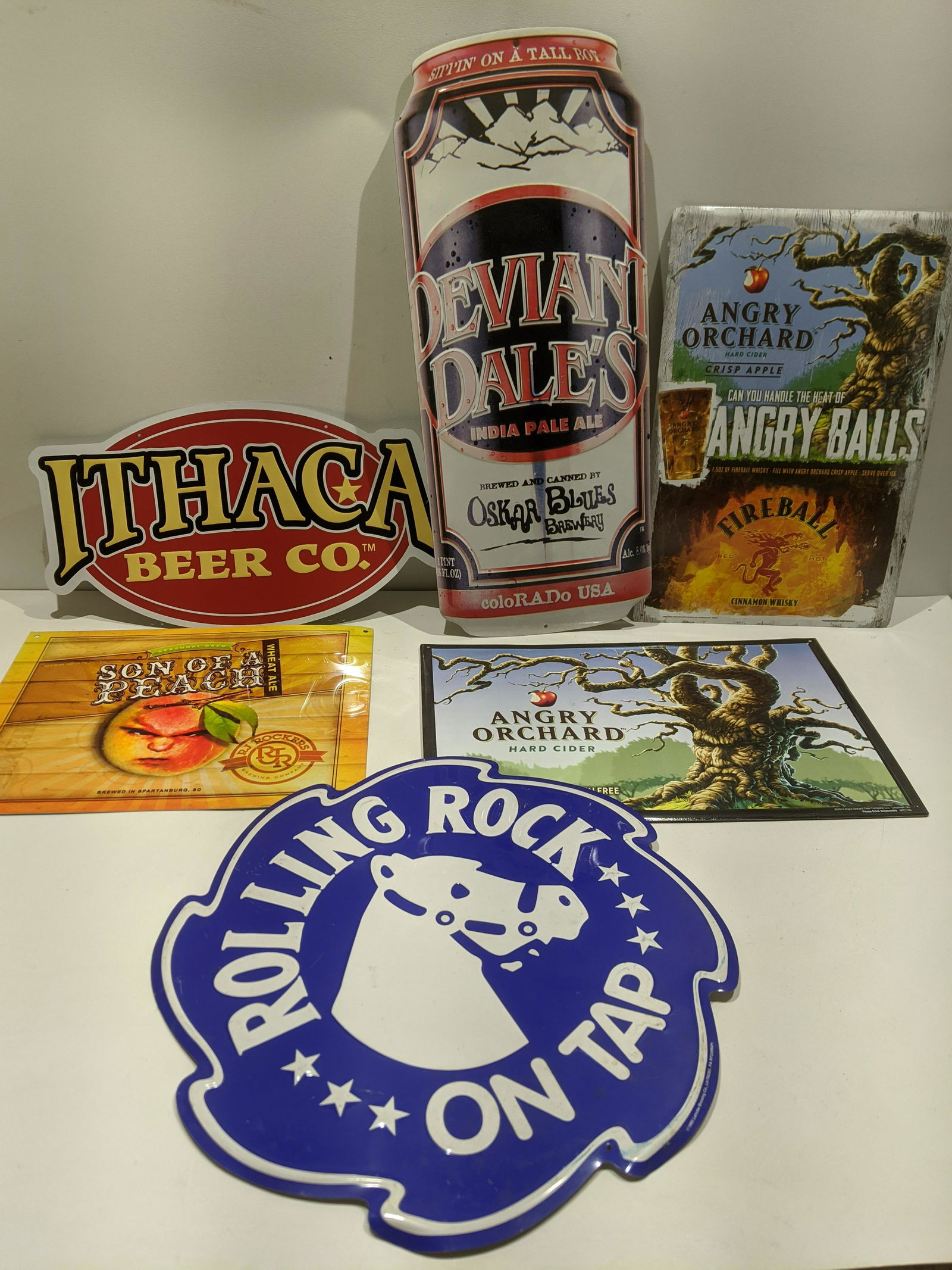 Lot 6 Micro Brewery Tackers Metal Cider & Beer Signs (1 of 7)